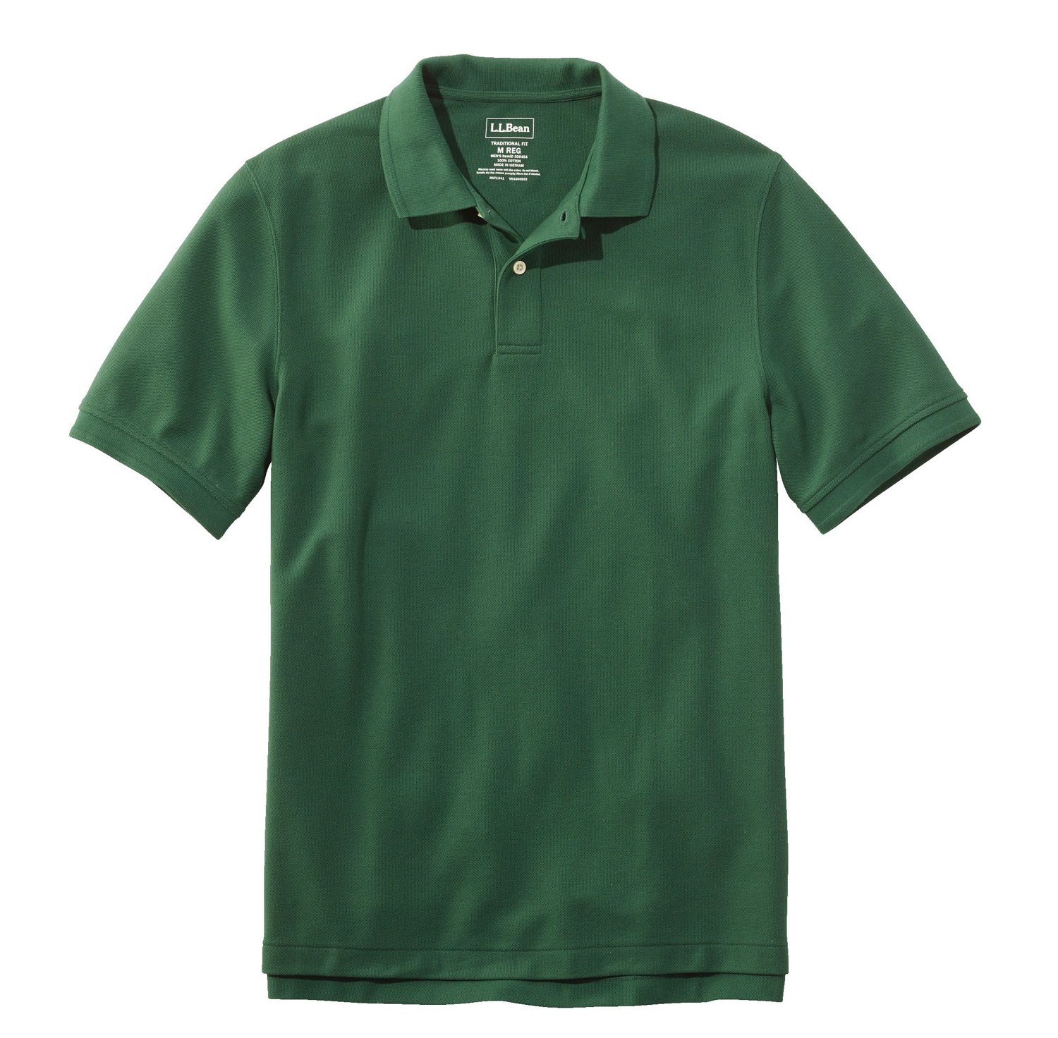 L.L.Bean Men's Premium Double L Polo Shirt Juniper, X-Large - Men's Outdoor Graphic Tees at Academy Sports