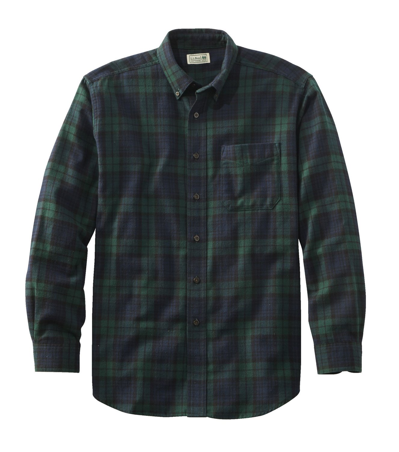 L.L.Bean Men's Scotch Plaid Traditional Fit Flannel Shirt