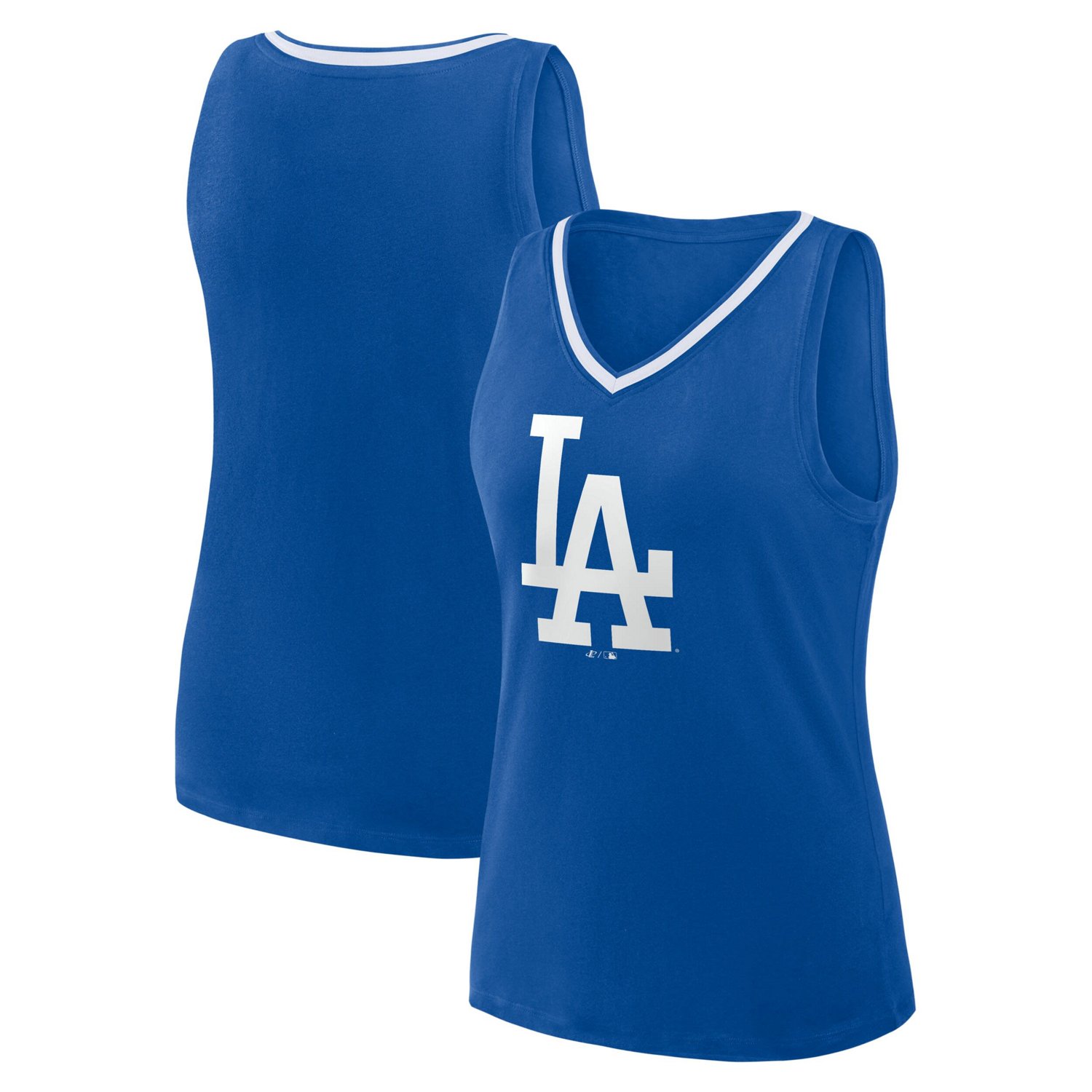 Los Angeles Dodgers Plus Sized Stellar Win V-Neck Tank Top - view number 1
