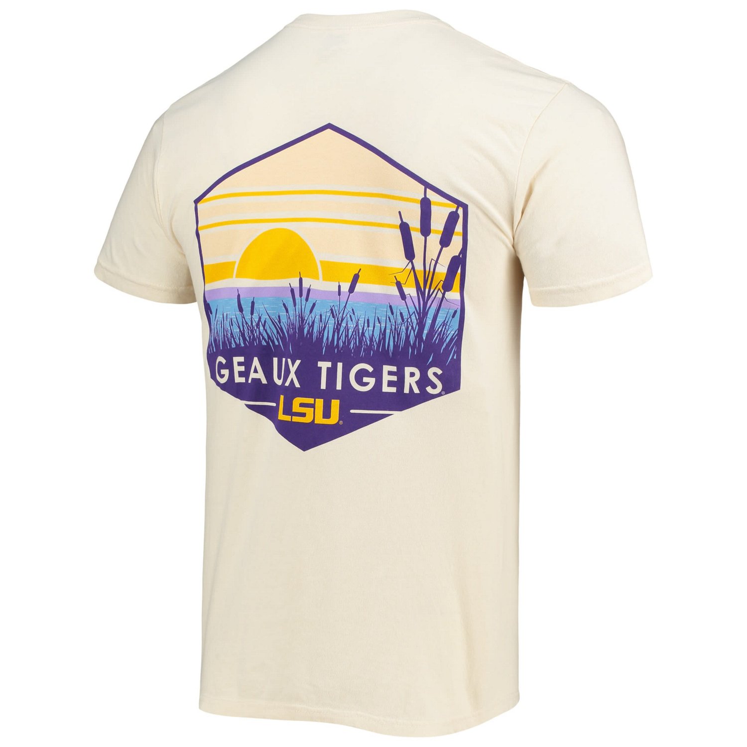 LSU Tigers Landscape Shield Comfort Colors T-Shirt                                                                               - view number 3