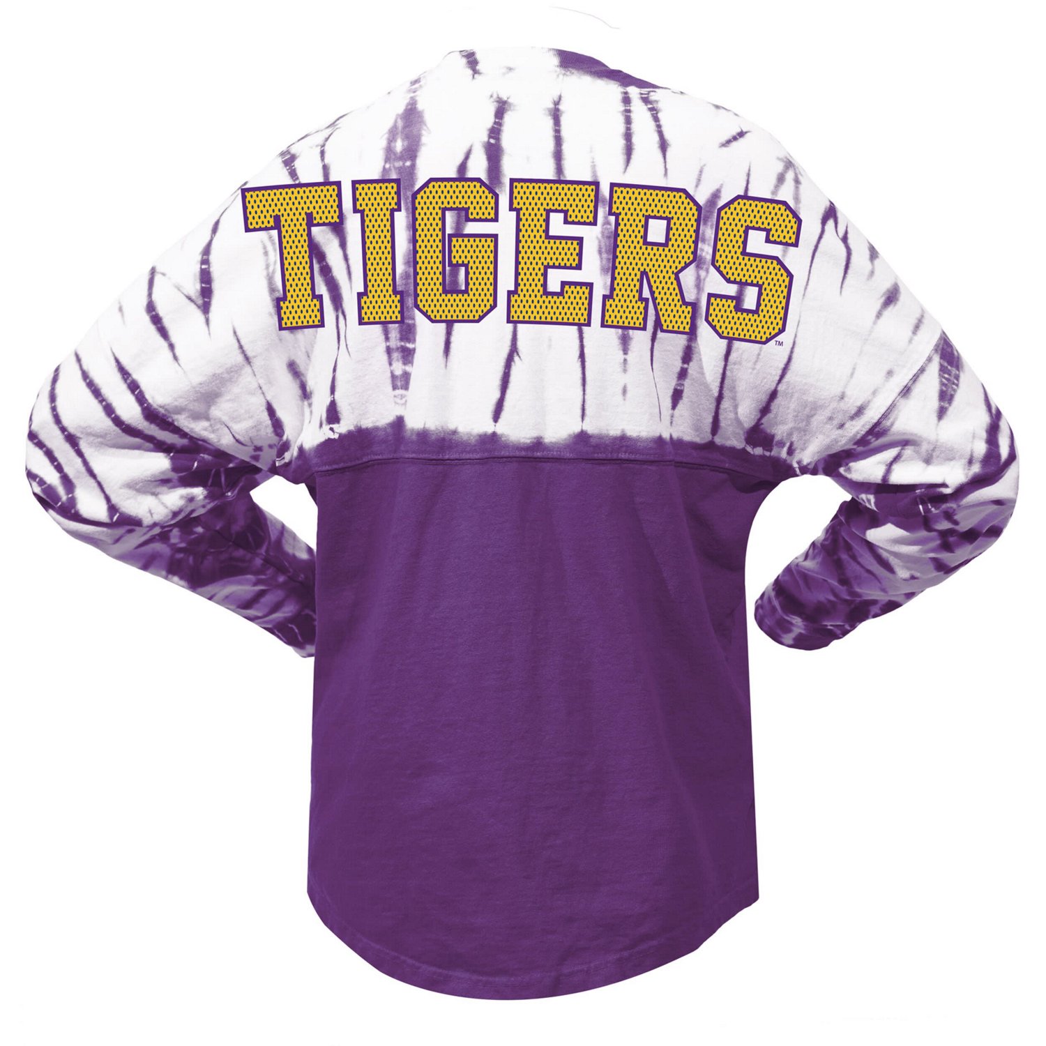 LSU Tigers Tie-Dye Long Sleeve Jersey T-Shirt - view number 3