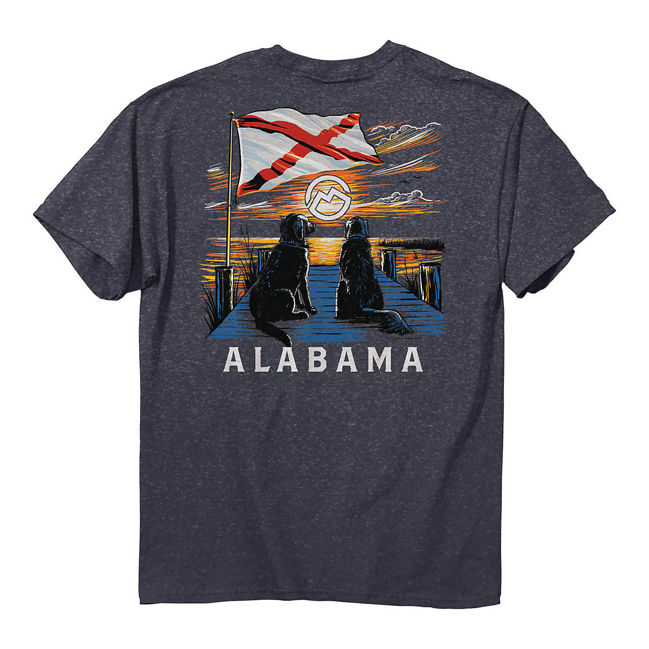 Magellan Outdoors Men's Alabama Dock Dog Graphic T-shirt                                                                         - view number 1