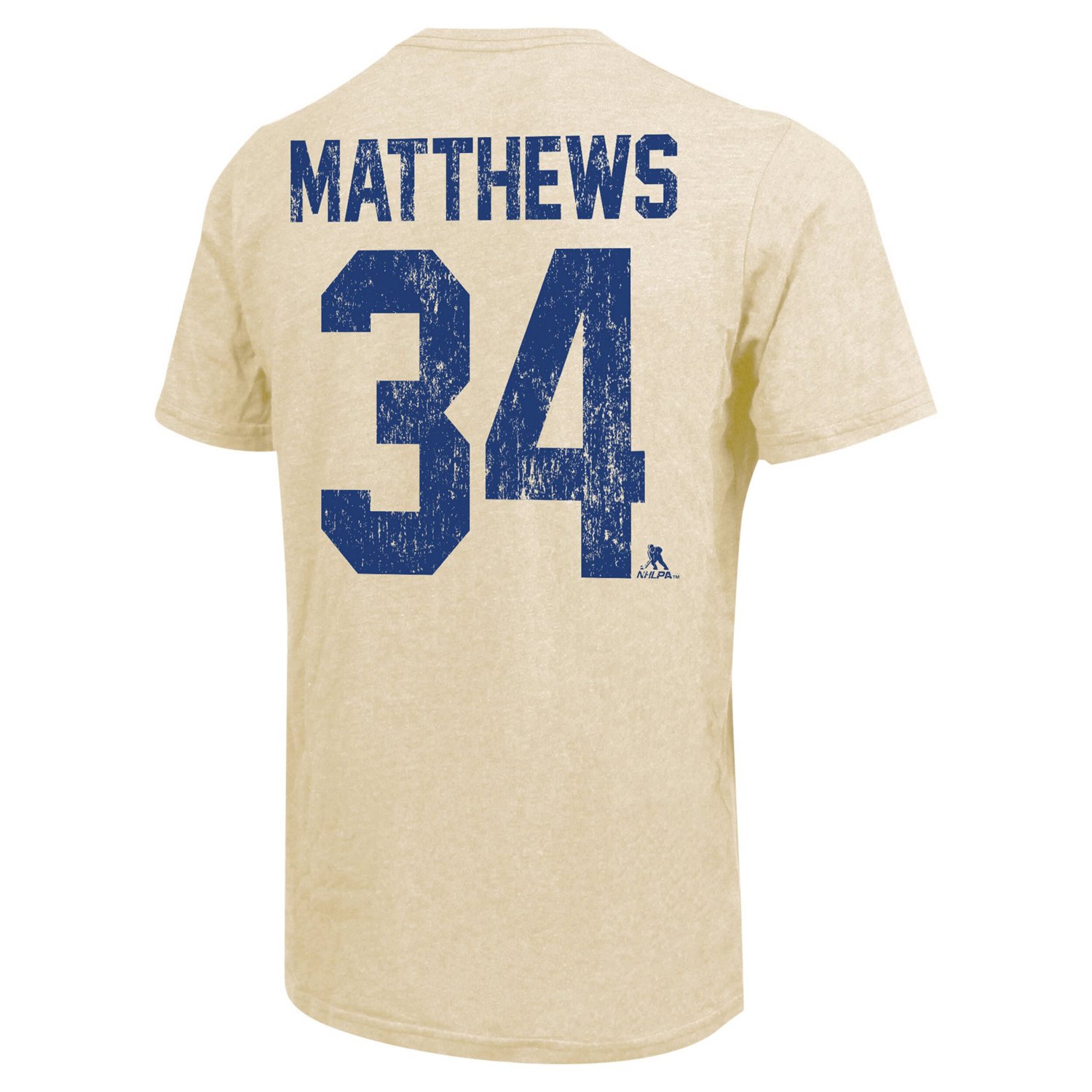 Majestic Threads Auston Matthews Toronto Maple Leafs Dynasty Name  Number Tri-Blend T-Shirt                                      - view number 3