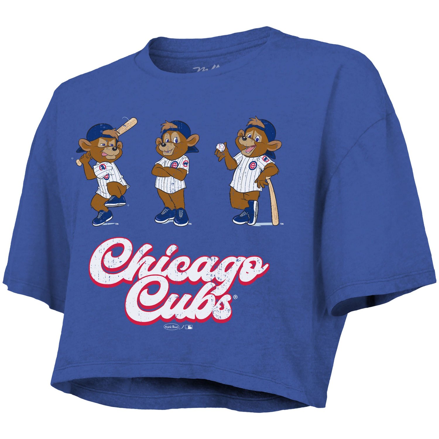 Majestic Threads Chicago Cubs Boxy Crop T-Shirt - view number 2