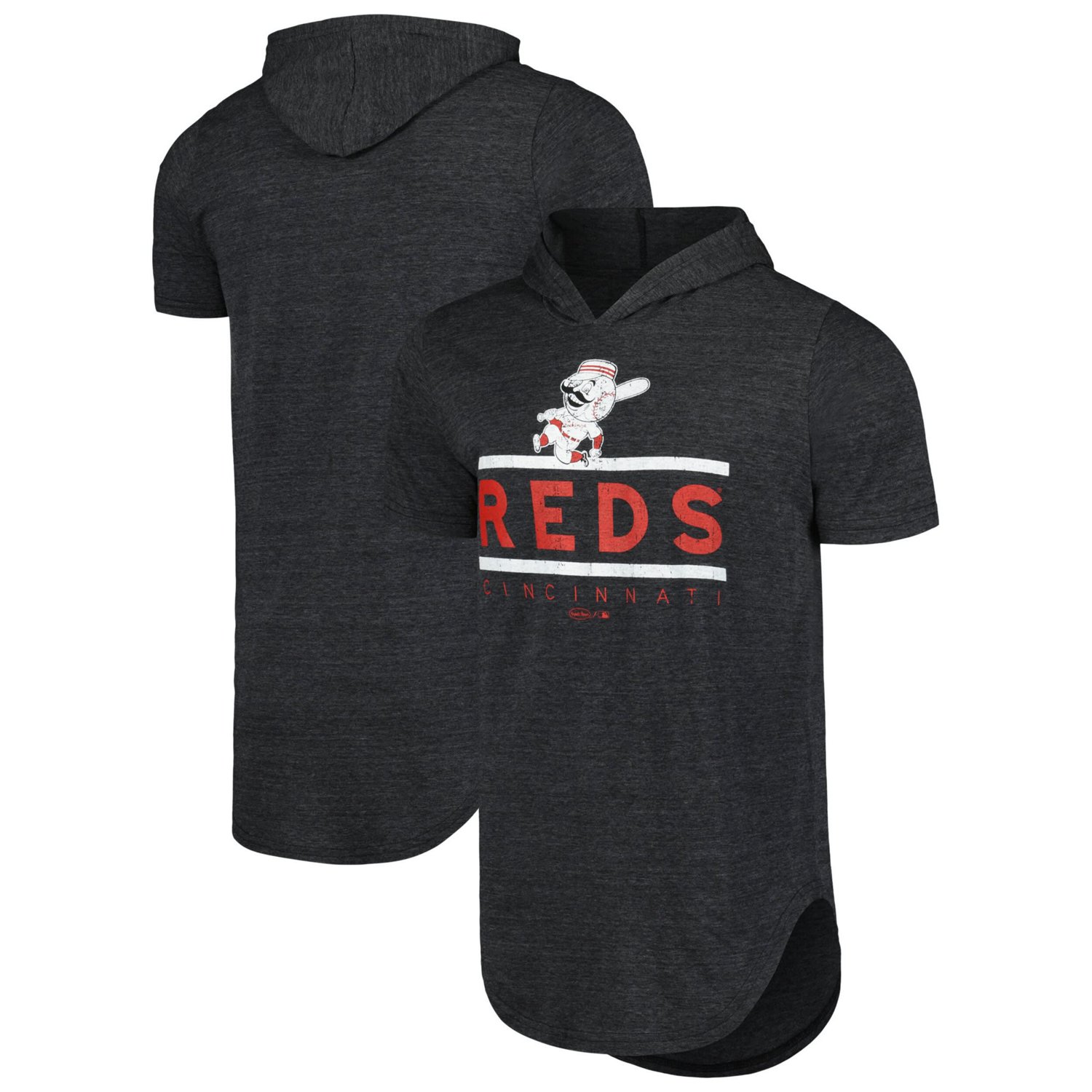 Majestic Threads Cincinnati Reds Tri-Blend Hoodie T-Shirt