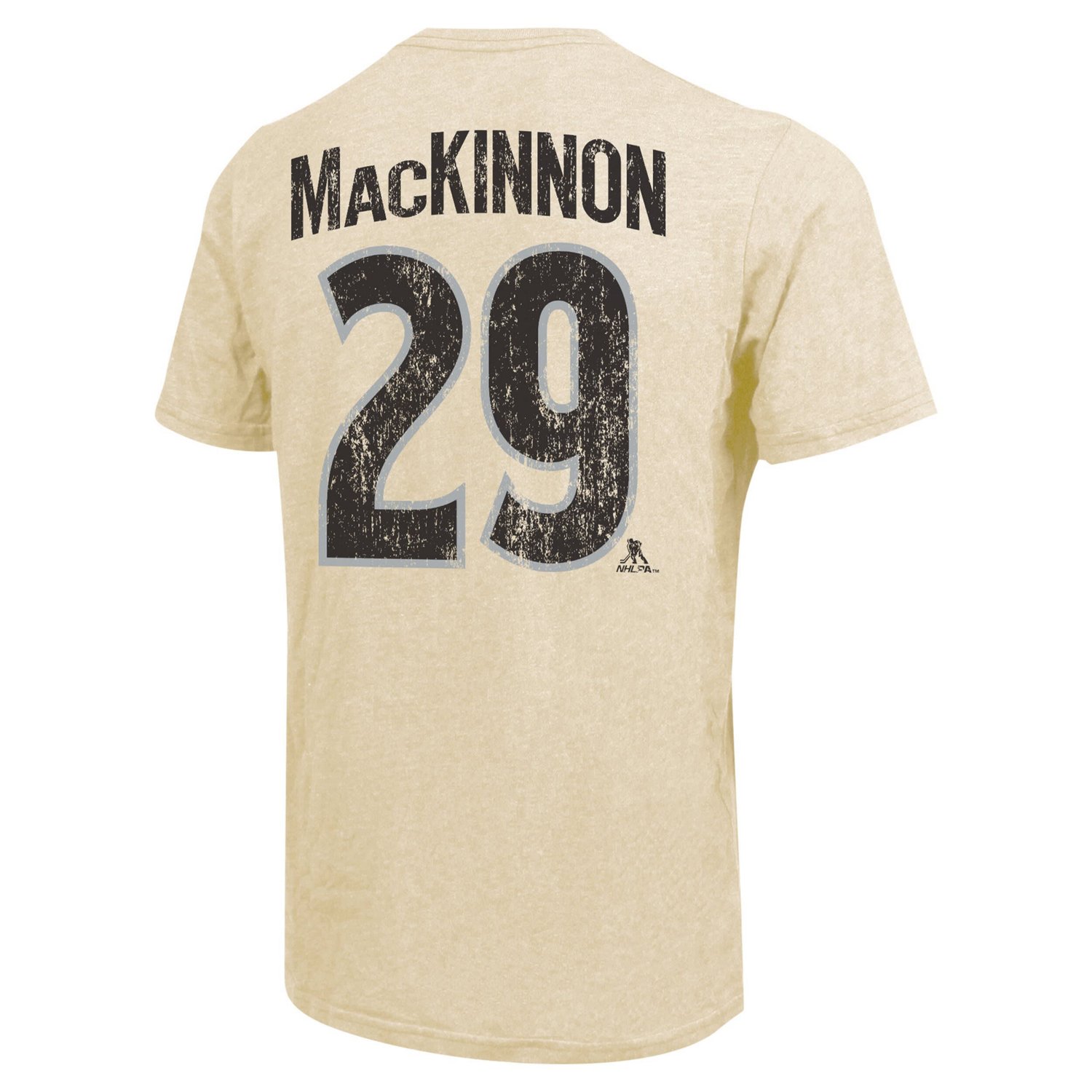 Majestic Threads Nathan MacKinnon Colorado Avalanche Dynasty Name  Number Tri-Blend T-Shirt                                      - view number 3