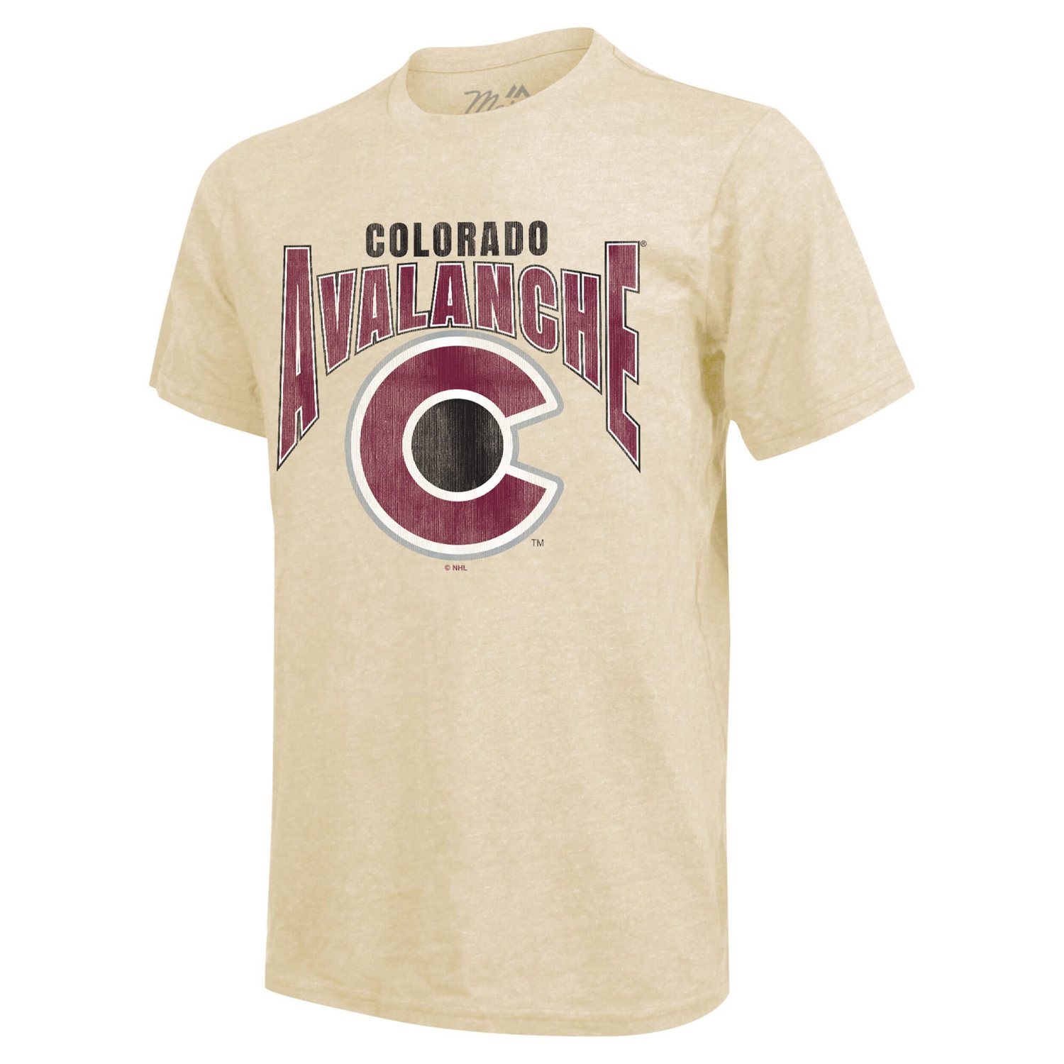 Majestic Threads Nathan MacKinnon Colorado Avalanche Dynasty Name  Number Tri-Blend T-Shirt                                      - view number 2