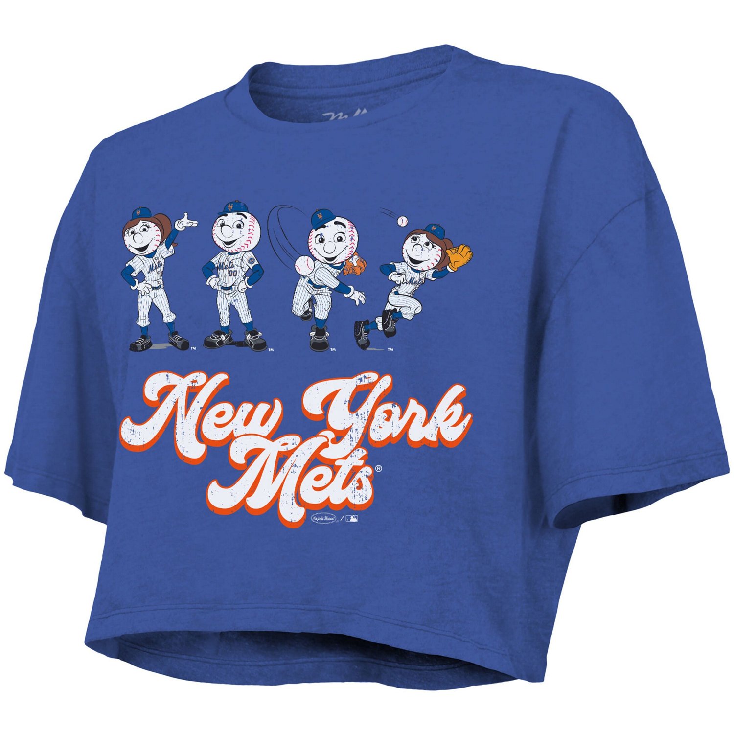 Majestic Threads New York Mets Boxy Crop T-Shirt - view number 2
