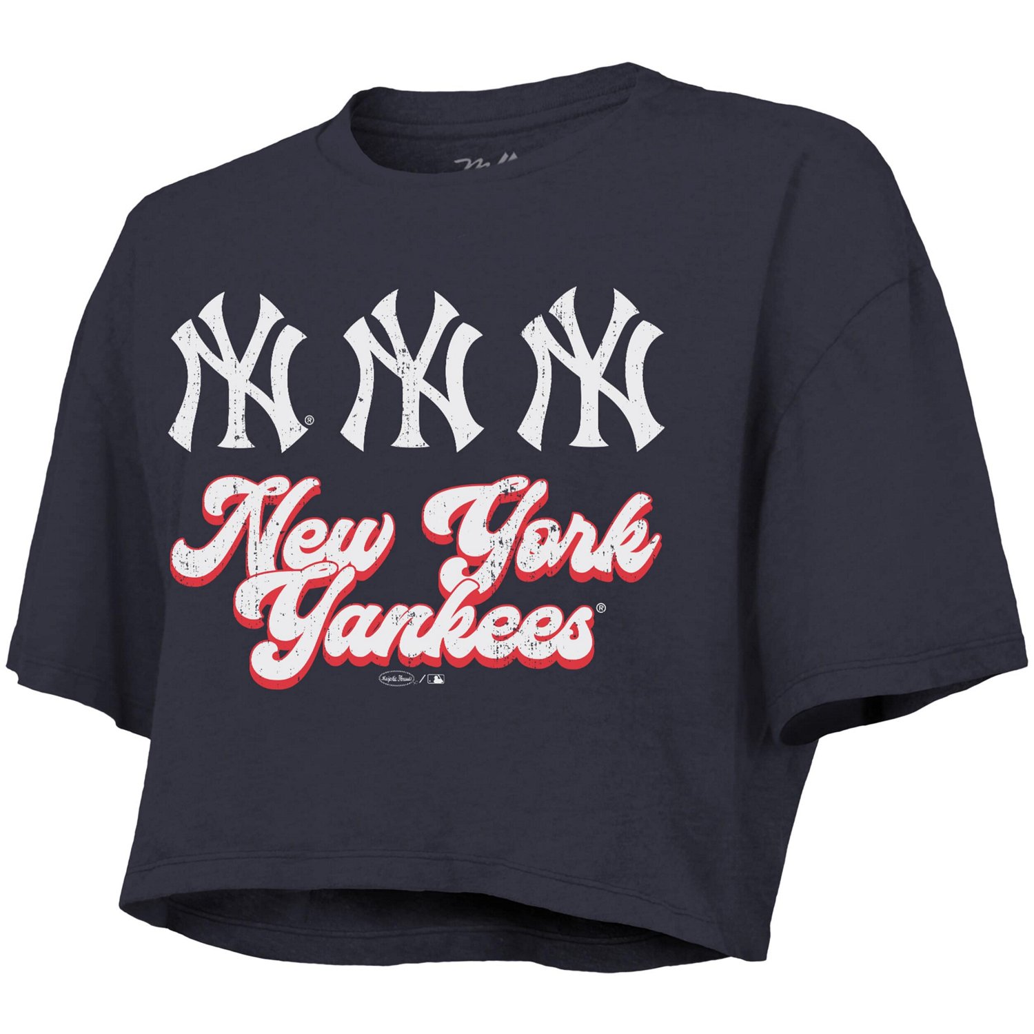 Majestic Threads New York Yankees Boxy Crop T-Shirt - view number 2