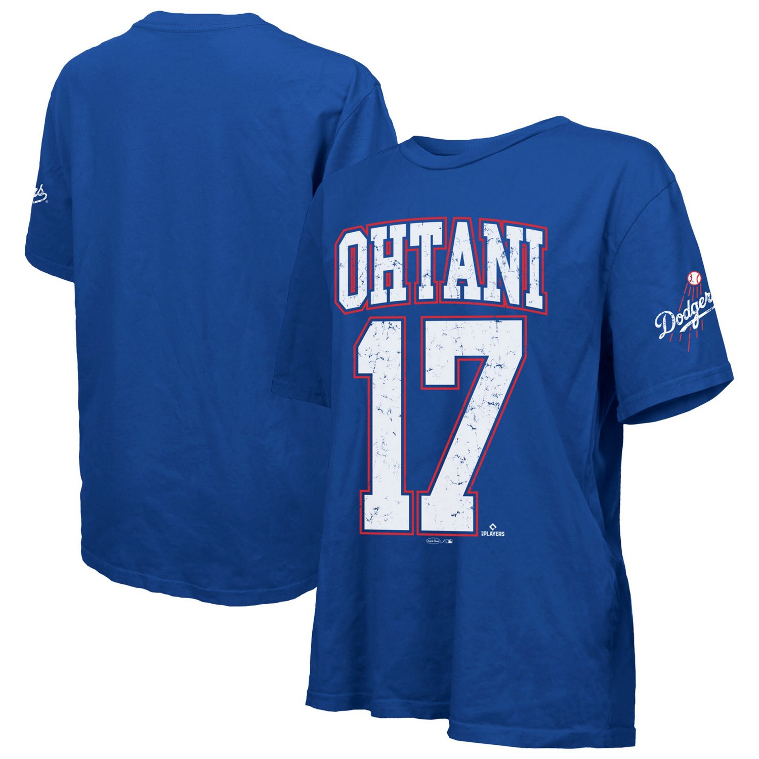 Majestic Threads Shohei Ohtani Los Angeles Dodgers Oversized Name  Number T-Shirt