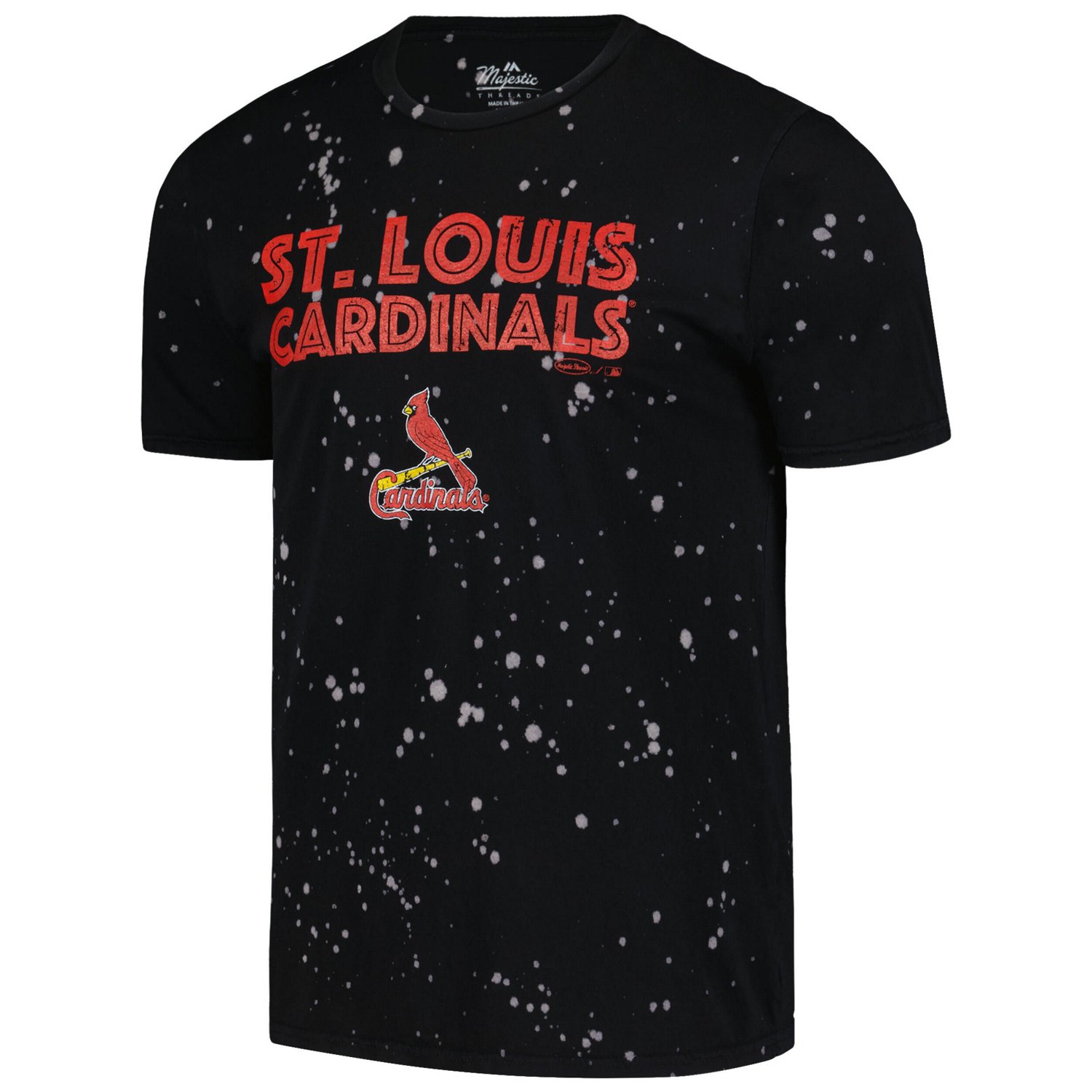 Majestic Threads White St Louis Cardinals Splatter T-Shirt