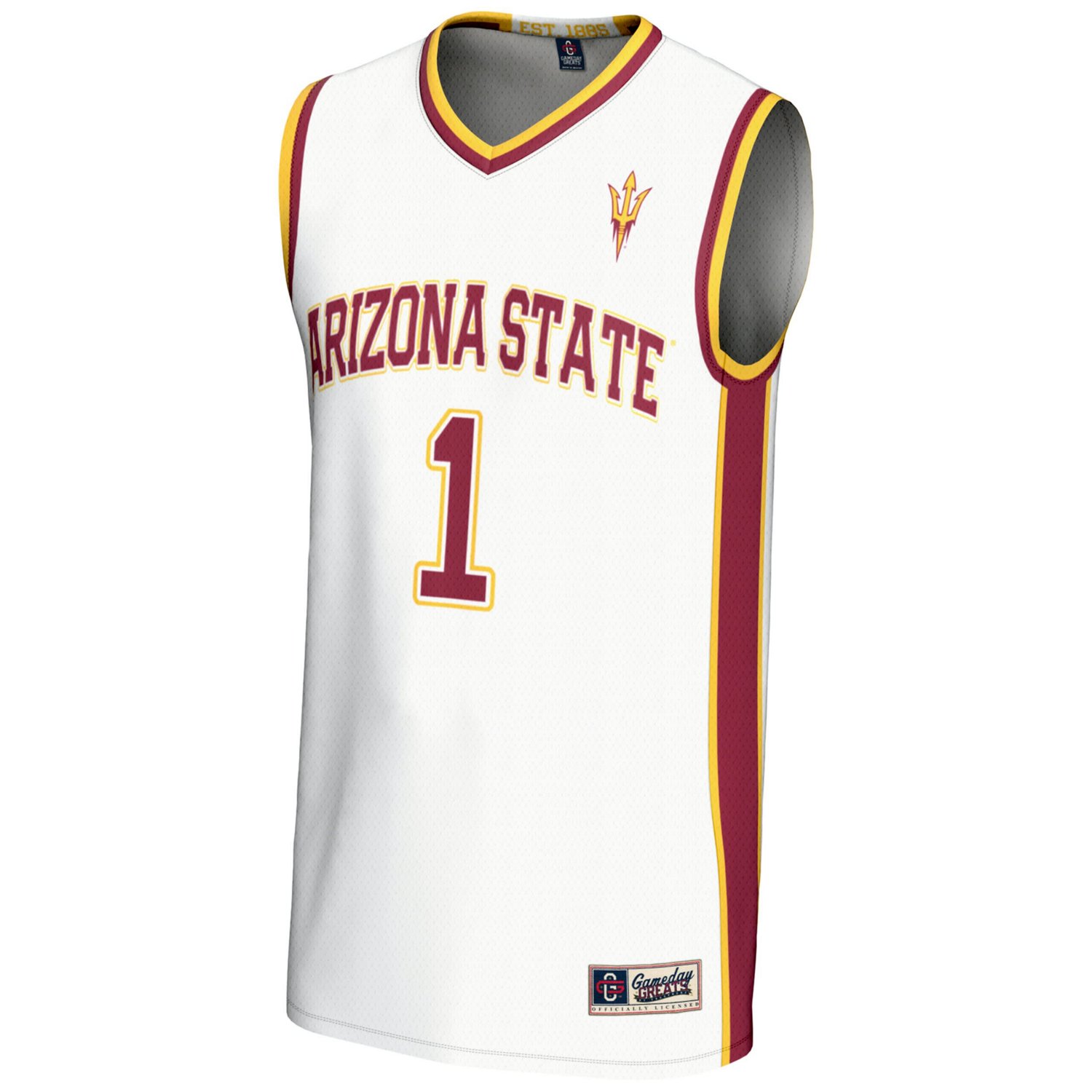 Male GameDay Greats 1 Arizona State Sun Devils Lightweight Basketball Jersey - view number 2