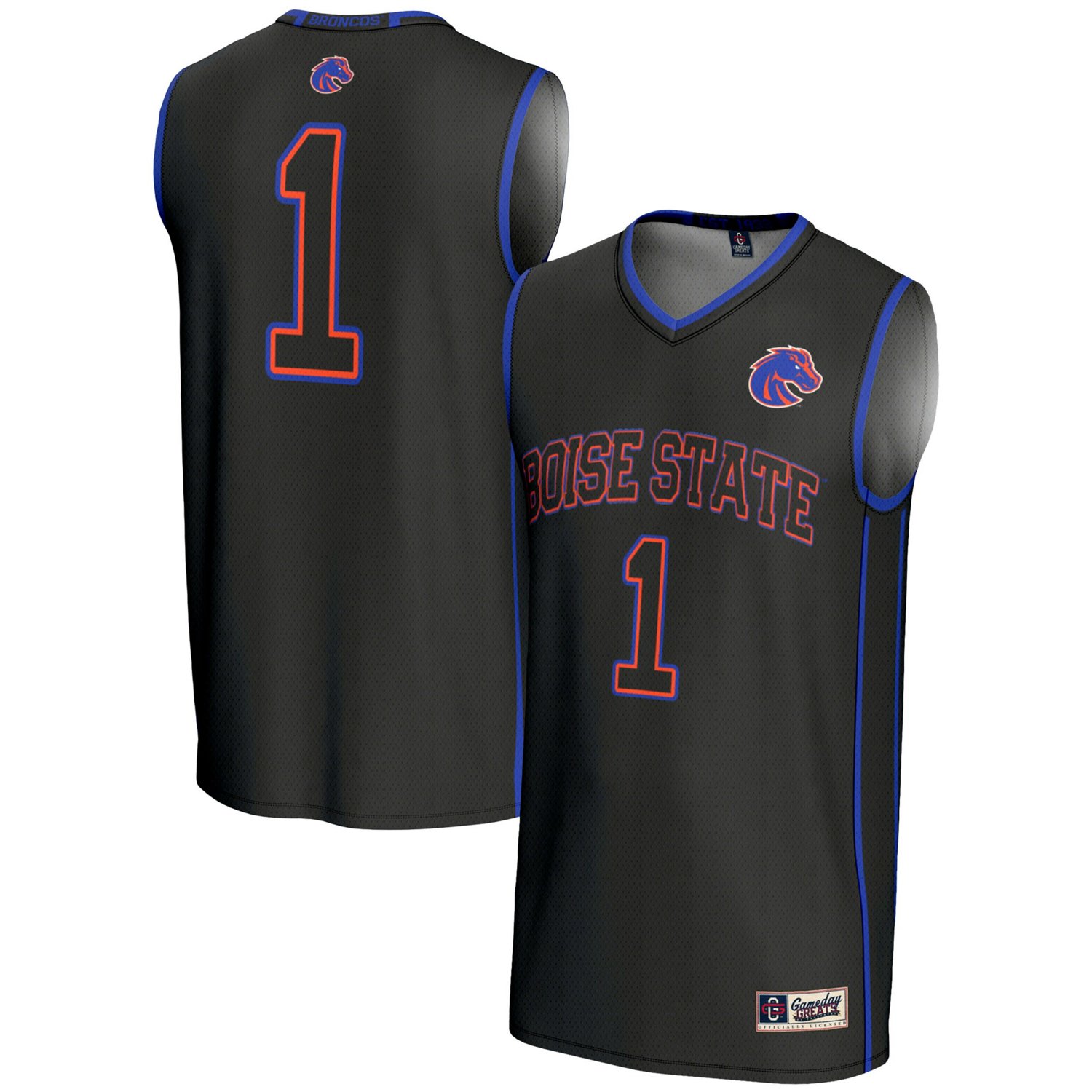 Male GameDay Greats 1 Boise State Broncos Lightweight Basketball Jersey - view number 1