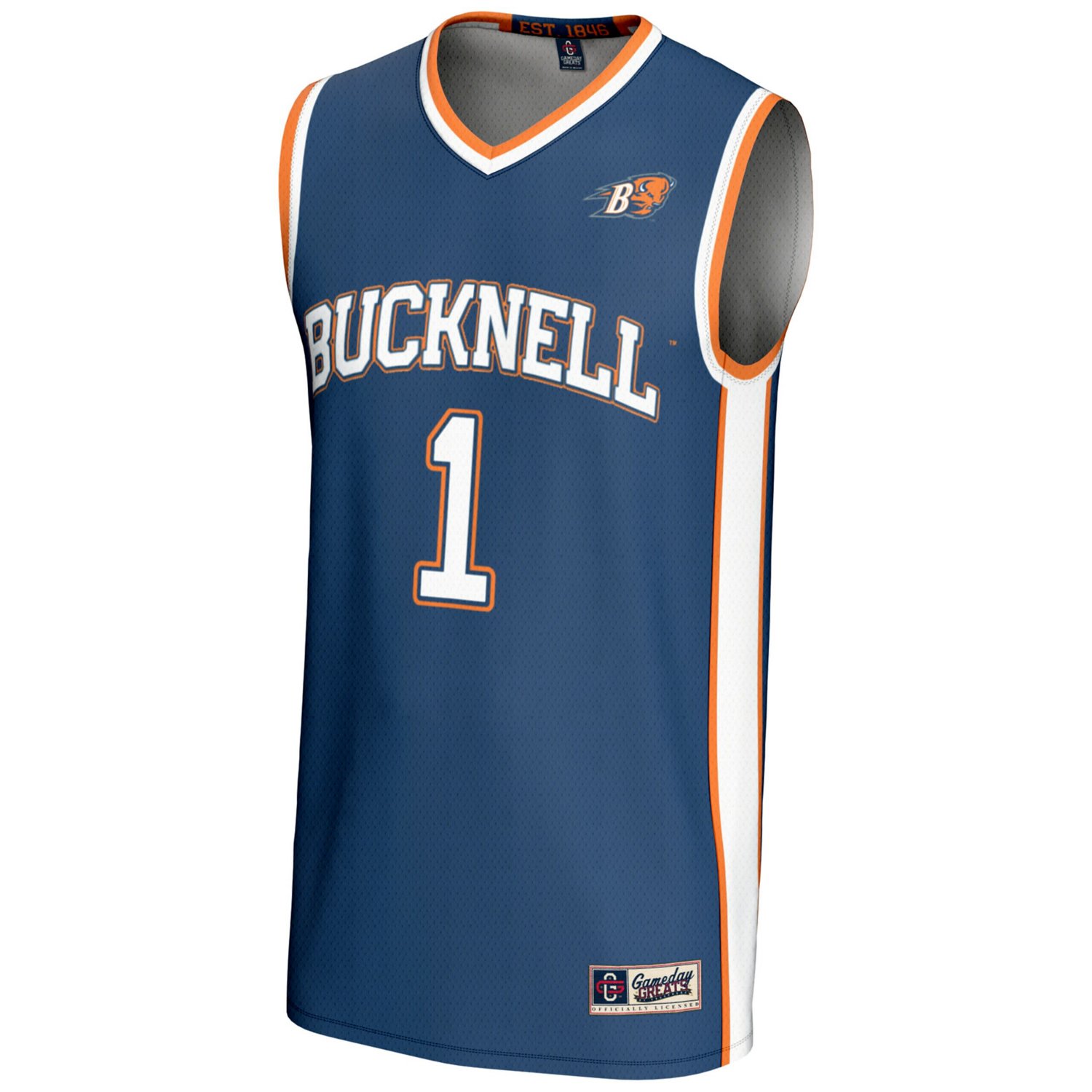 Male GameDay Greats 1 Bucknell Bison Lightweight Basketball Jersey - view number 2