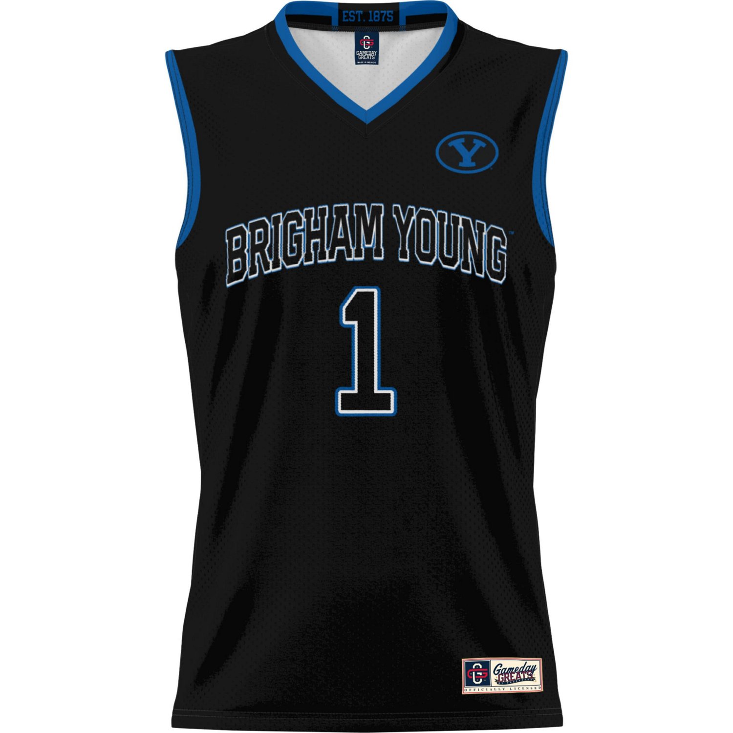 Male GameDay Greats 1 BYU Cougars Lightweight Basketball Jersey - view number 2