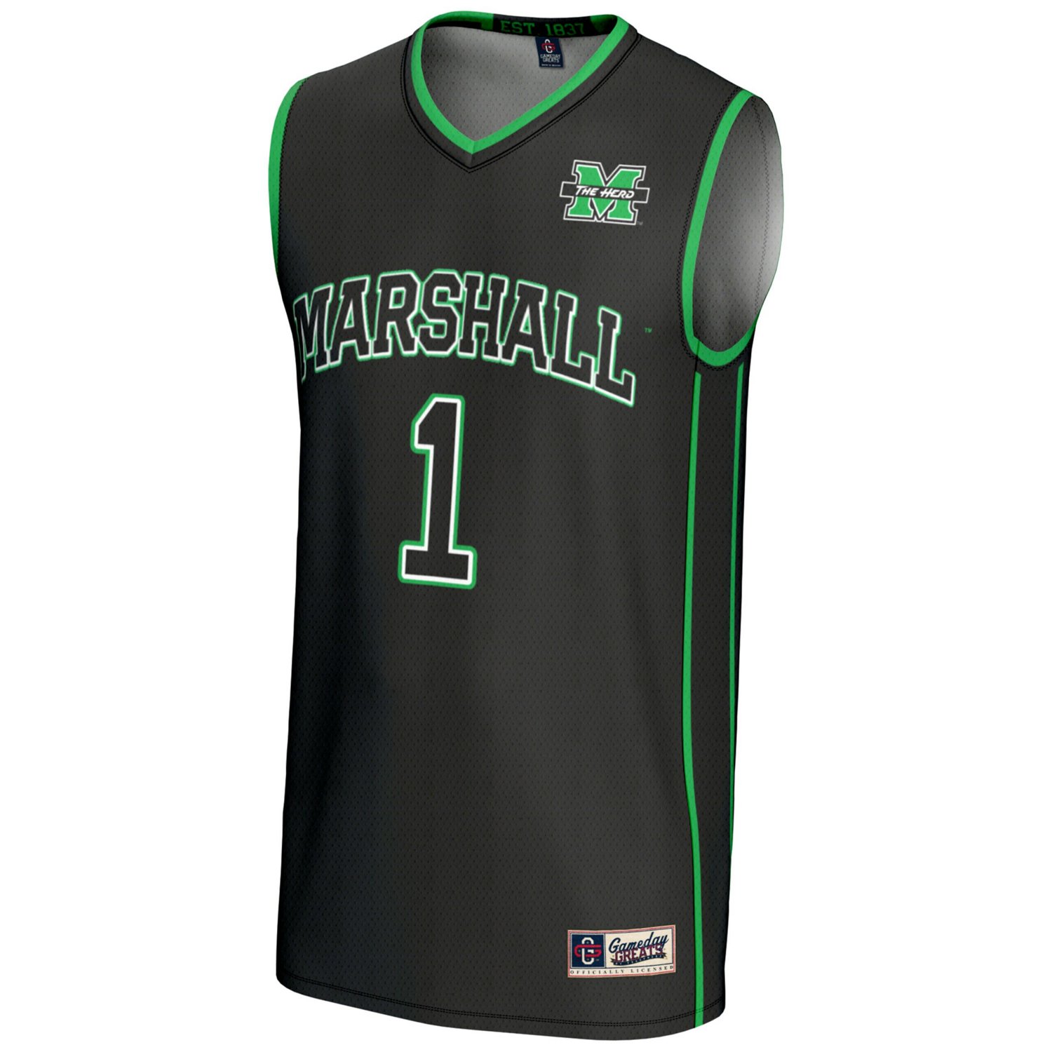 Male GameDay Greats 1 Marshall Thundering Herd Lightweight Basketball Jersey