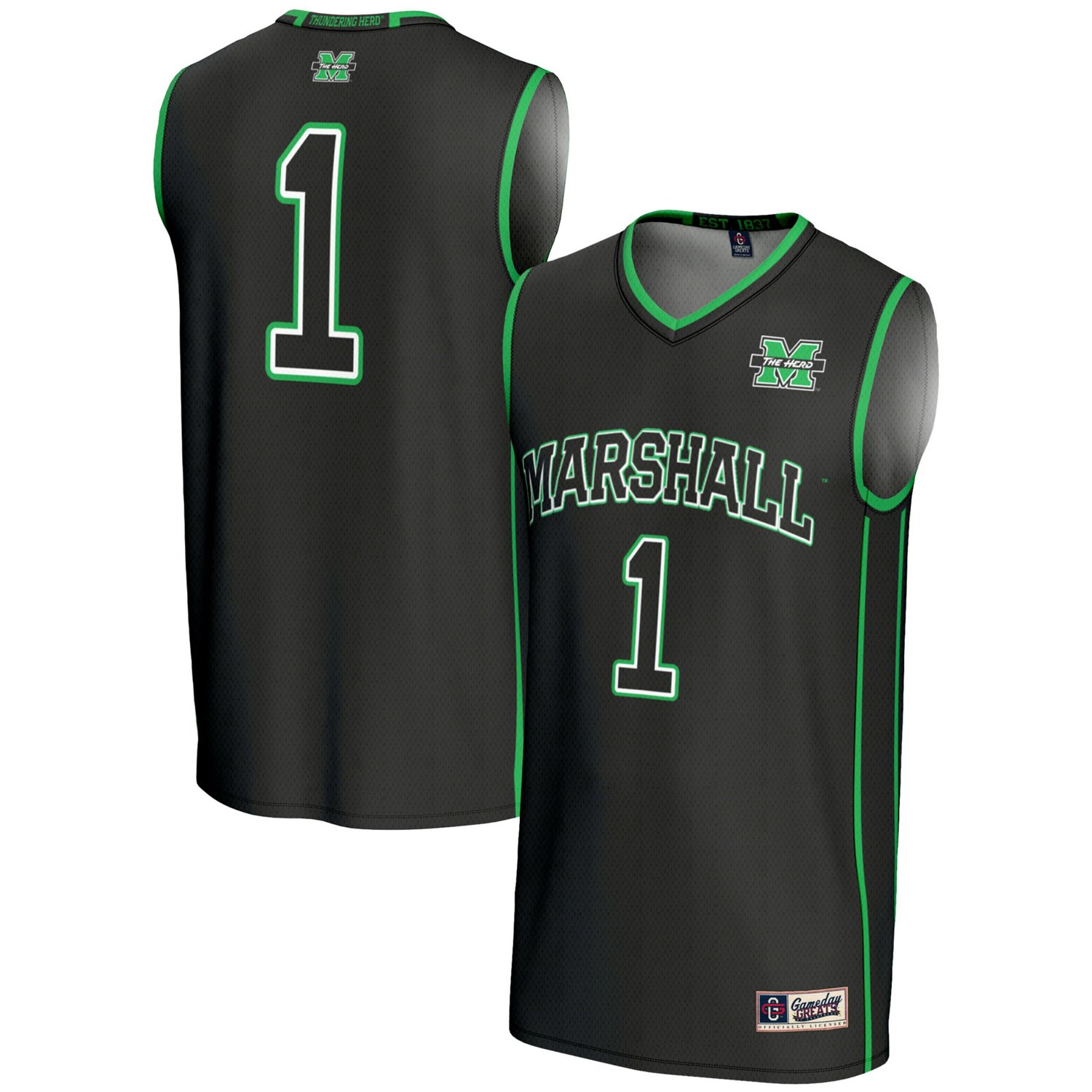 Male GameDay Greats 1 Marshall Thundering Herd Lightweight Basketball Jersey