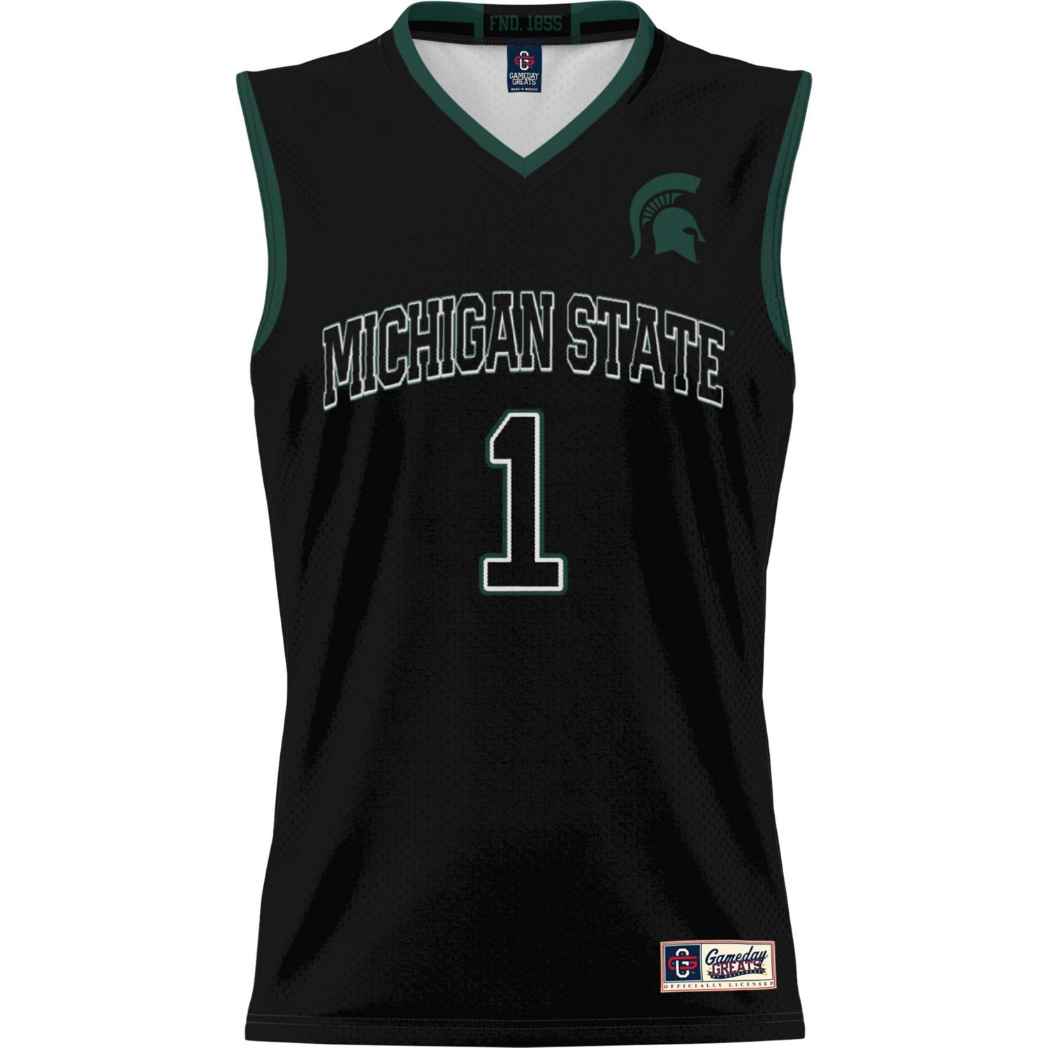 Male GameDay Greats 1 Michigan State Spartans Lightweight Basketball Jersey - view number 2