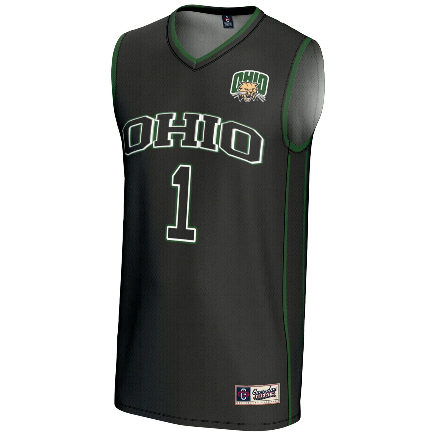 Male GameDay Greats 1 Ohio Bobcats Lightweight Basketball Jersey - view number 2