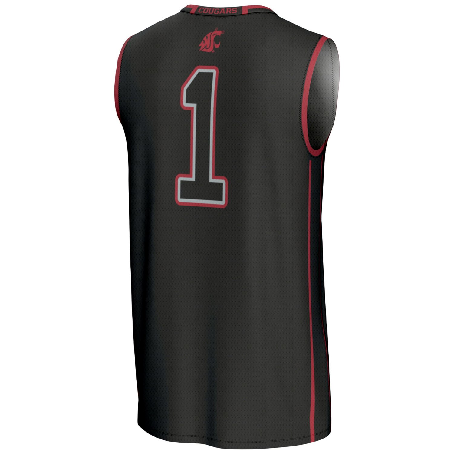 Male GameDay Greats 1 Washington State Cougars Lightweight Basketball Jersey - view number 3