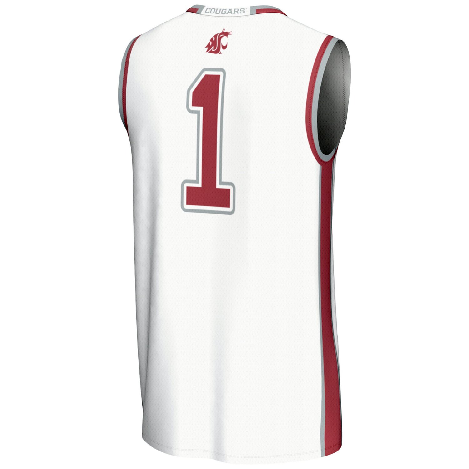 Male GameDay Greats 1 Washington State Cougars Lightweight Basketball Jersey - view number 3