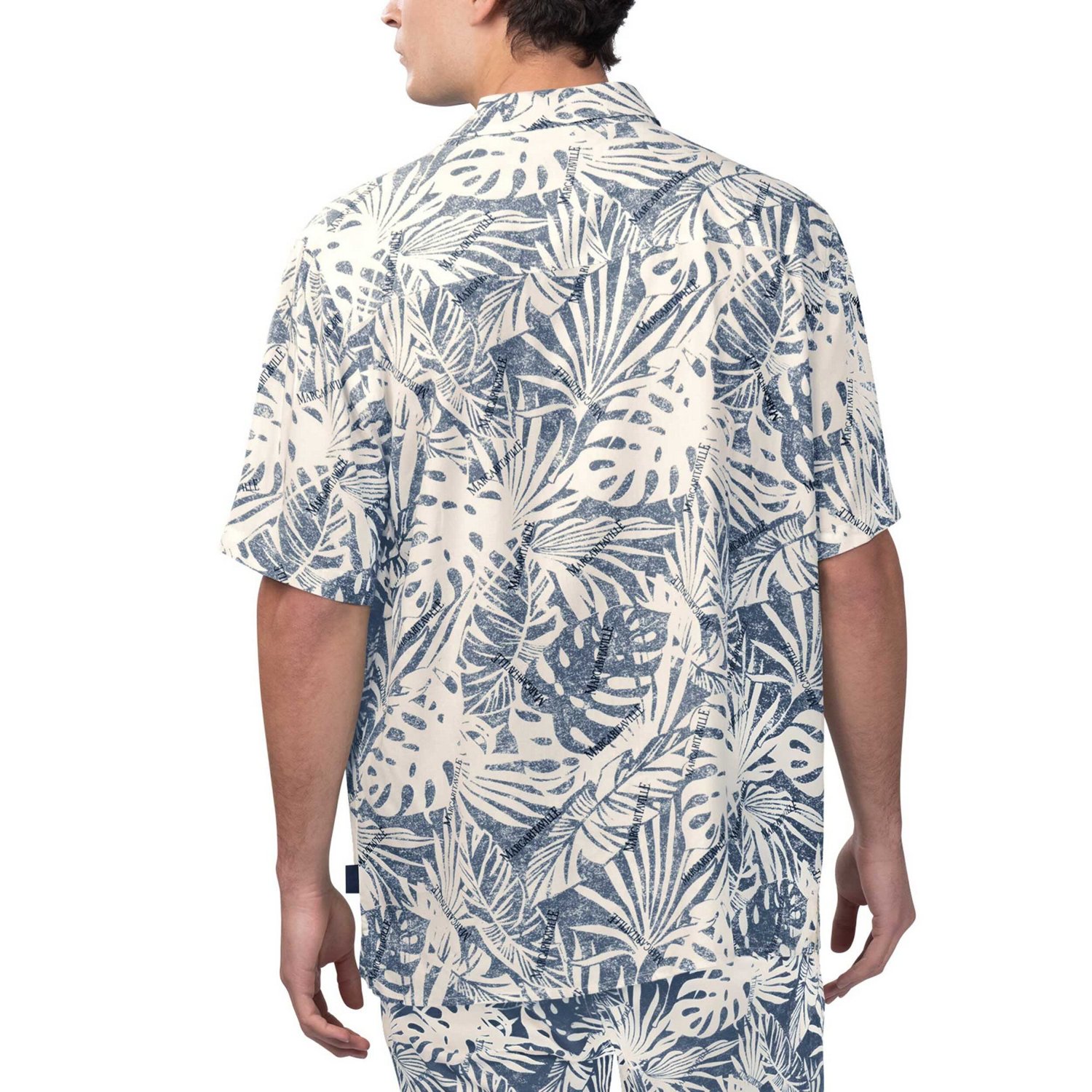 Margaritaville New York Yankees Monstera Print Party Button-Up Shirt
