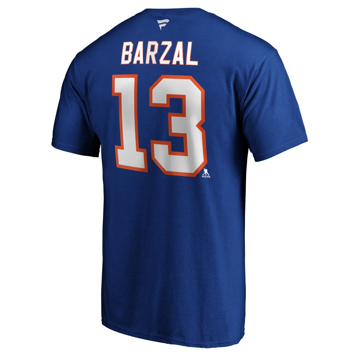 Mathew Barzal New York Islanders Team Authentic Stack Name  Number T-Shirt                                                       - view number 3