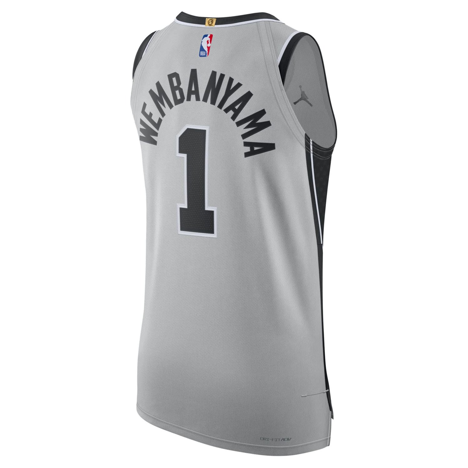 Men's Jordan Brand Victor Wembanyama San Antonio Spurs Authentic Jersey - Statement Edition - view number 3