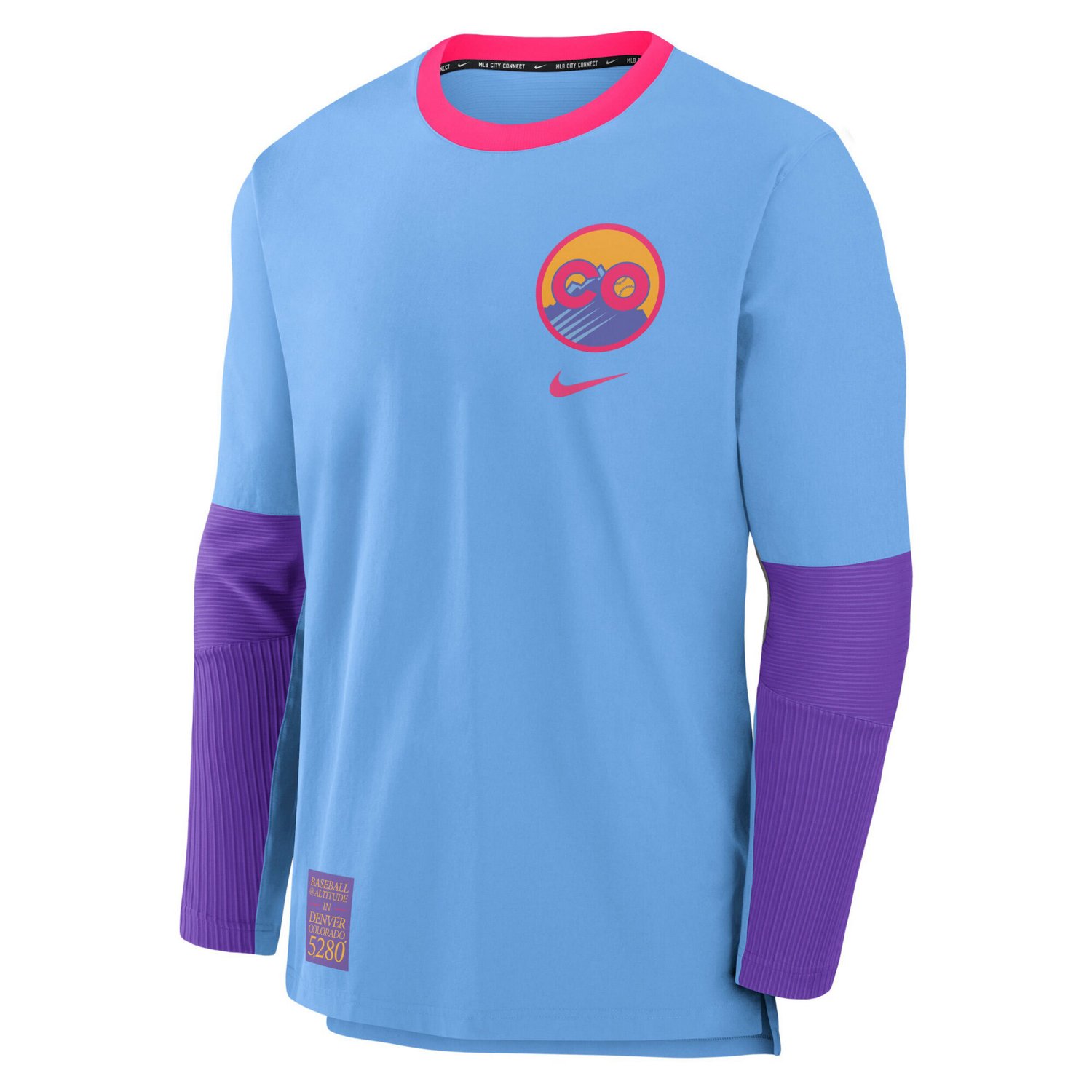 Men's Nike Colorado Rockies 2025 City Connect AC Lightweight Player Performance Long Sleeve T-Shirt - view number 4