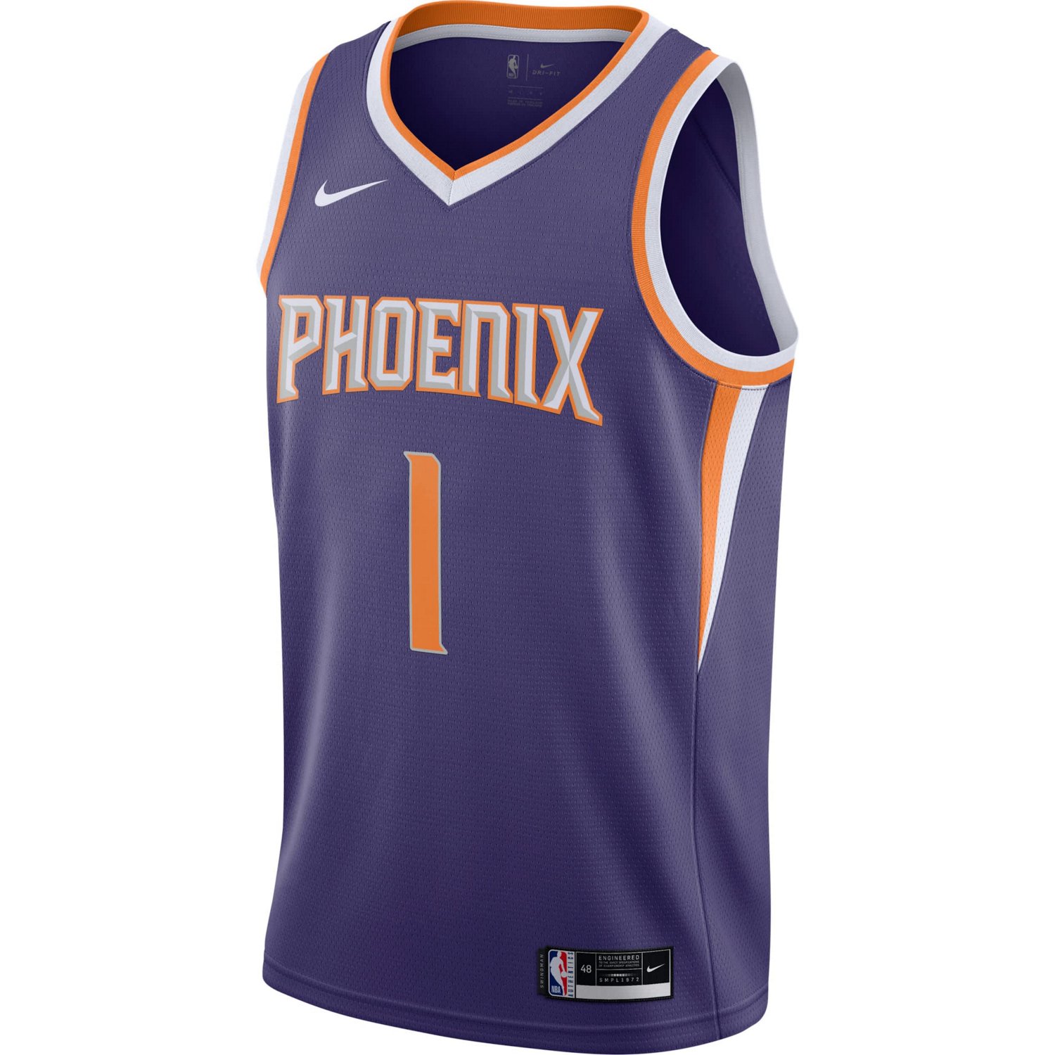 Men's Nike Devin Booker Phoenix Suns 2020 21 Swingman Jersey - Icon Edition - view number 2