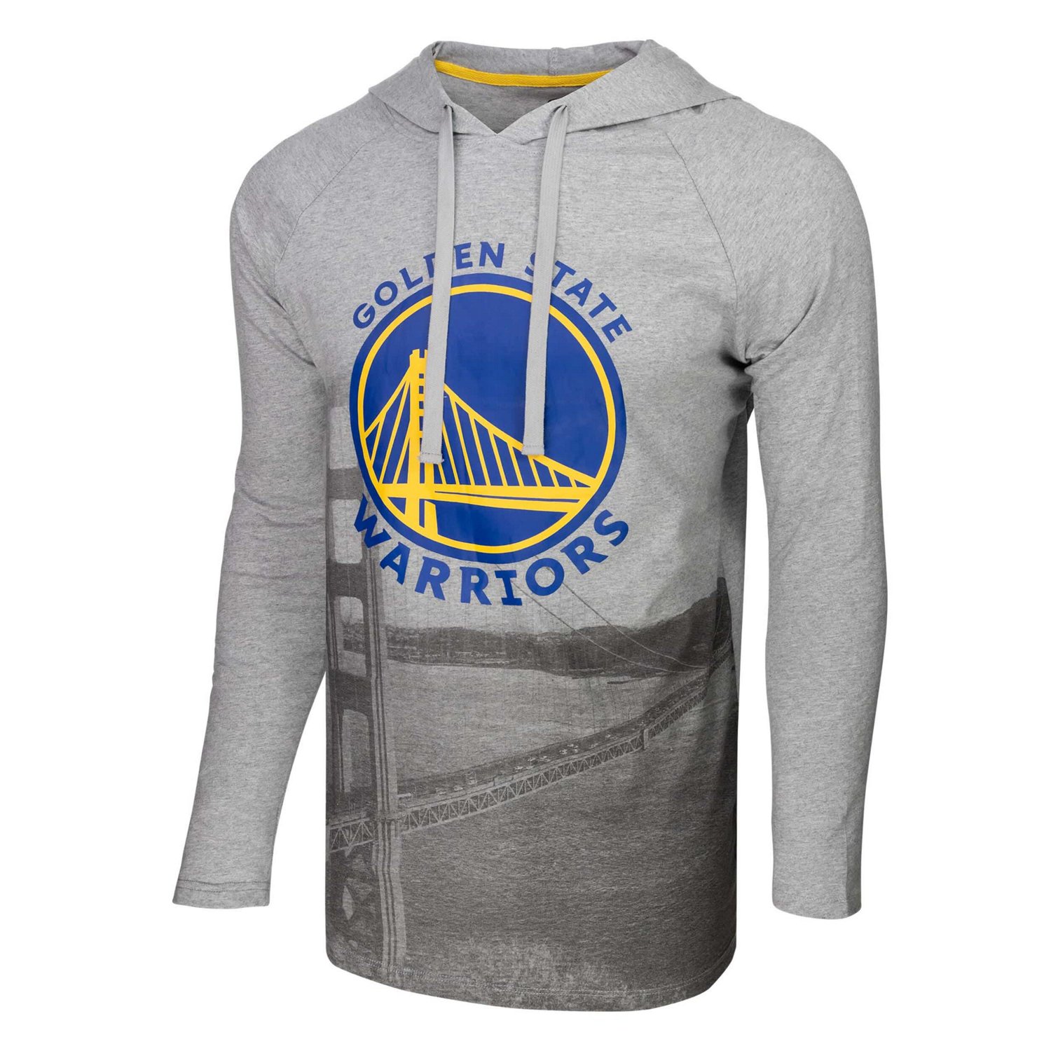 Men's Stadium Essentials Golden State Warriors Atrium Raglan Long Sleeve Hoodie T-Shirt - view number 2