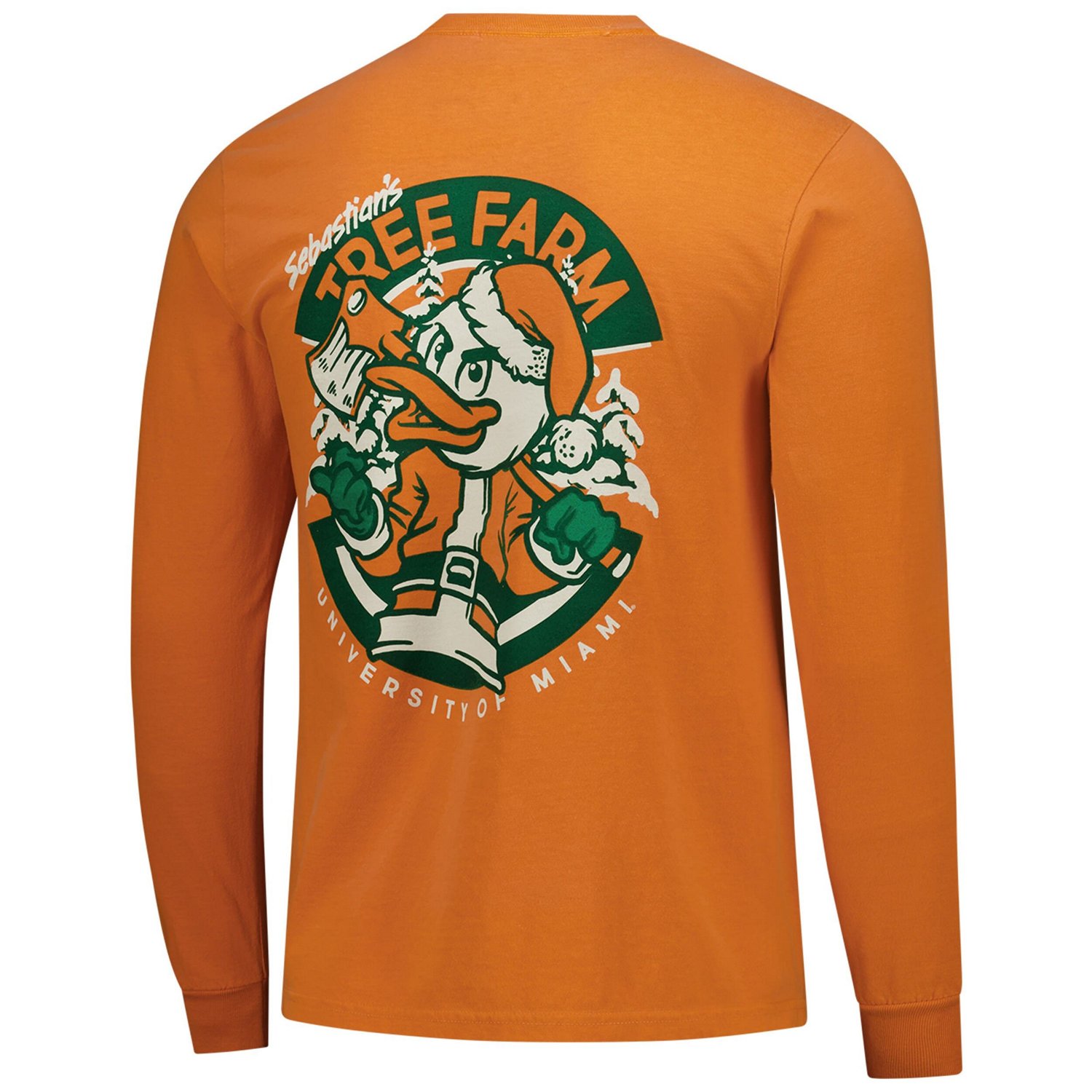 Miami Hurricanes Tree Farm Comfort Colors Long-Sleeve T-Shirt - view number 3