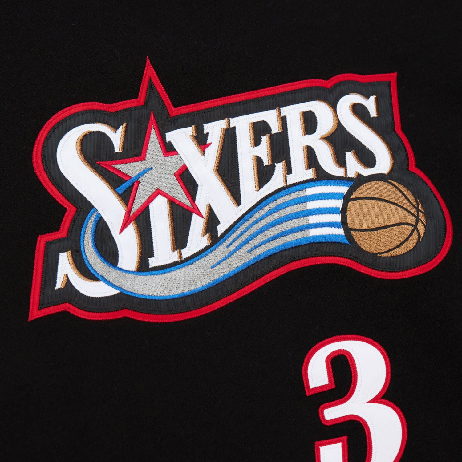 Mitchell  Ness Allen Iverson Philadelphia 76ers Name  Number Pullover Hoodie                                                     - view number 4