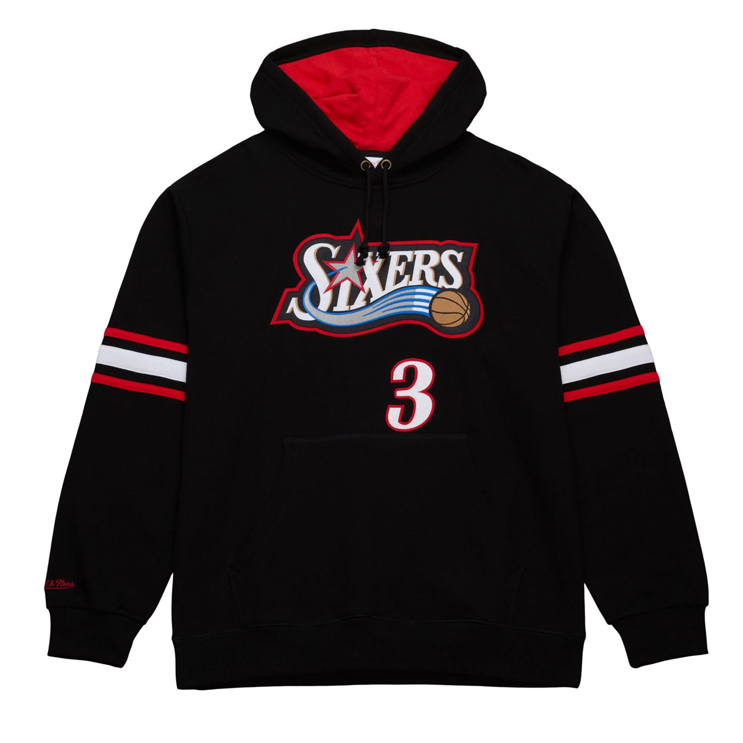 Mitchell  Ness Allen Iverson Philadelphia 76ers Name  Number Pullover Hoodie                                                     - view number 2