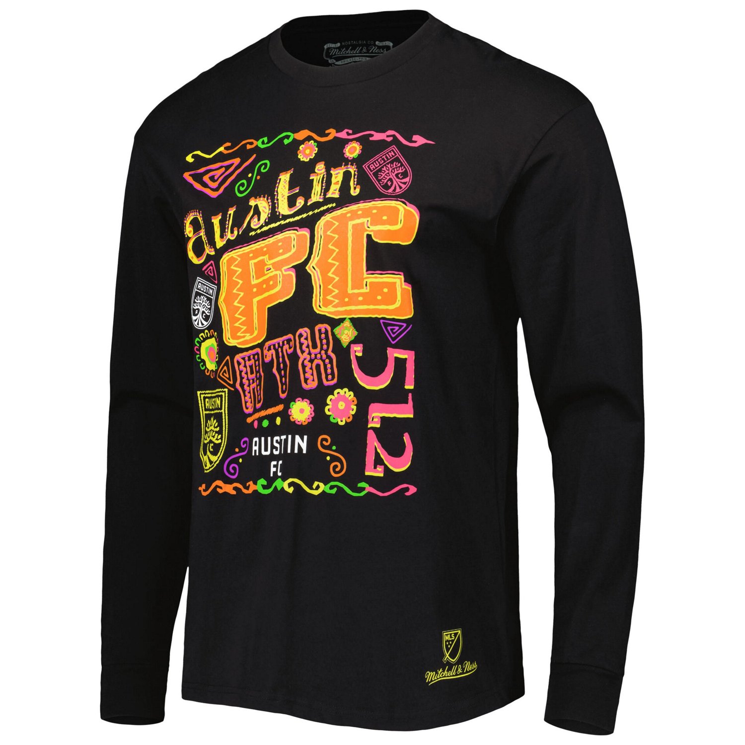 Mitchell  Ness Austin FC Papel Picado Long Sleeve T-Shirt