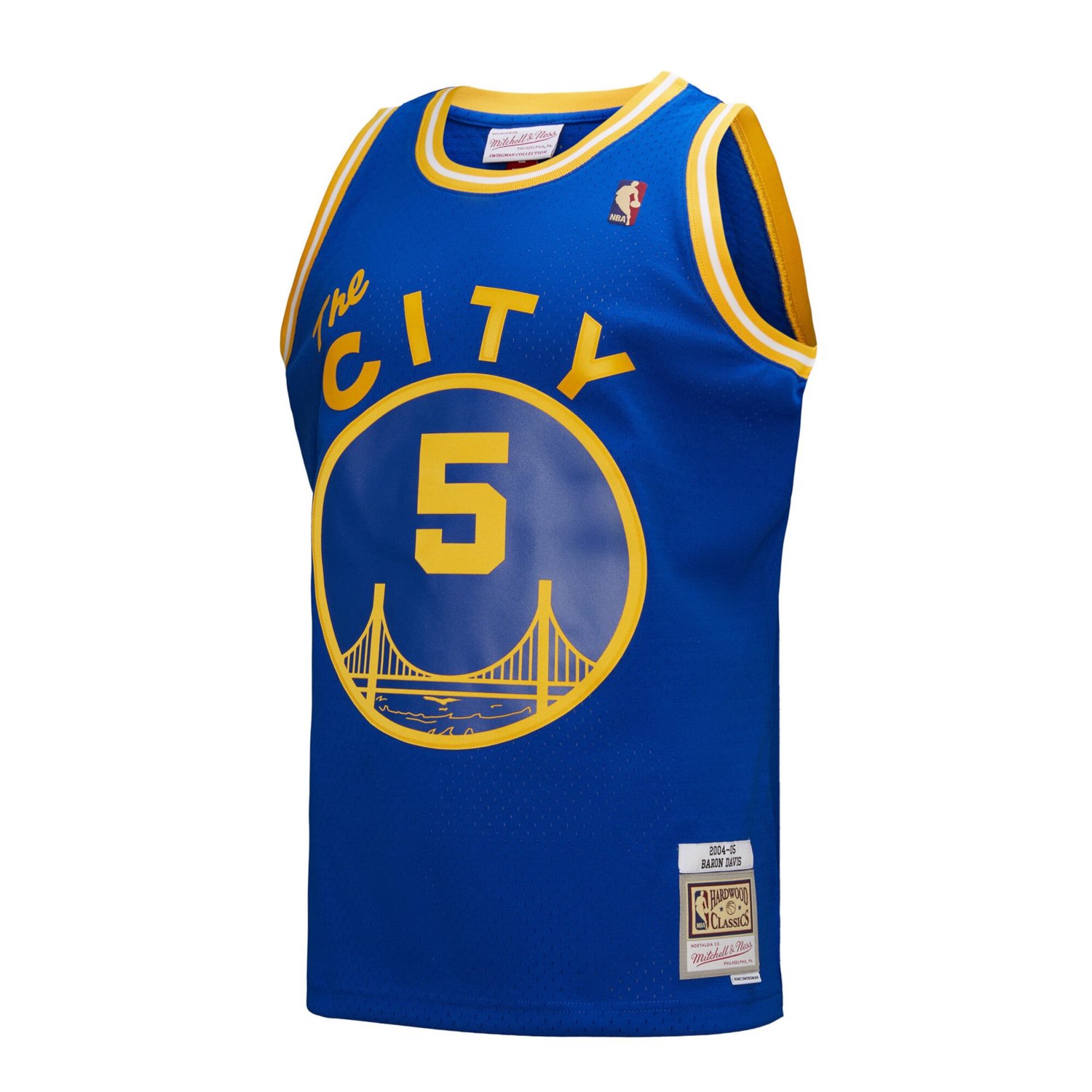 Mitchell  Ness Baron Davis Golden State Warriors Hardwood Classics 2004 05 Swingman Jersey                                       - view number 2