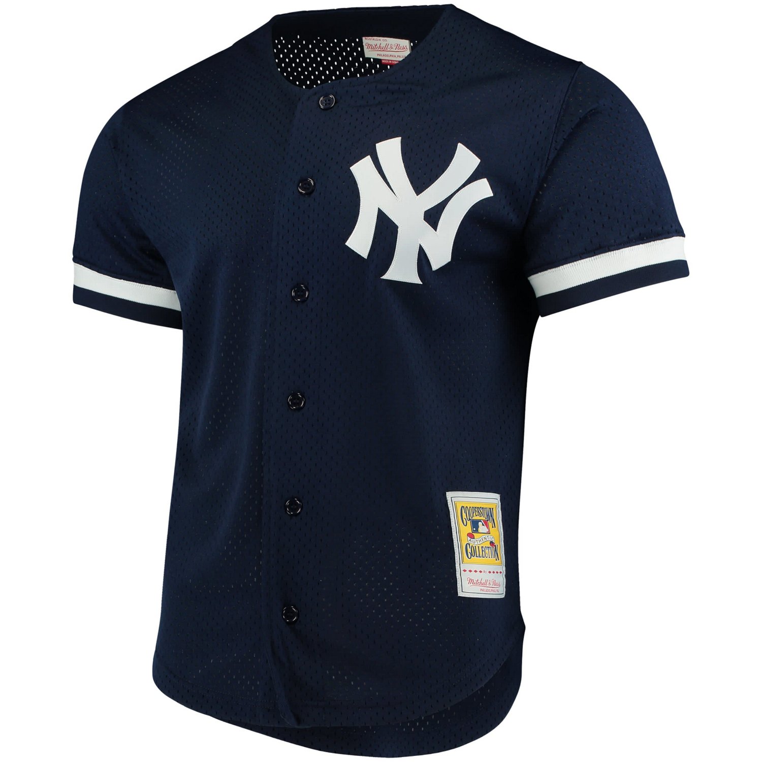 Mitchell  Ness Bernie Williams New York Yankees Cooperstown Collection Mesh Batting Practice Button-Up Jersey