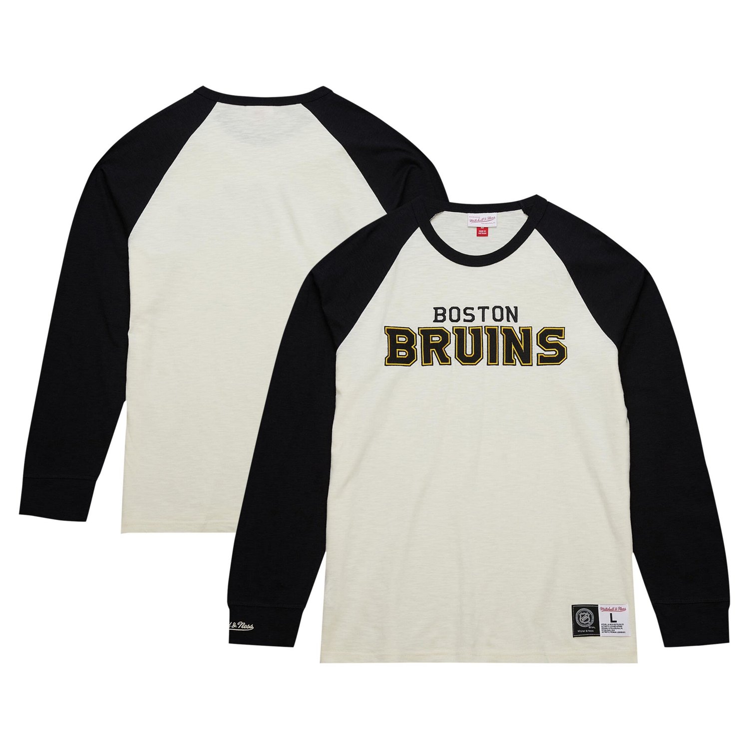 Mitchell  Ness Boston Bruins Legendary Slub Vintage Raglan Long Sleeve T-Shirt - view number 1