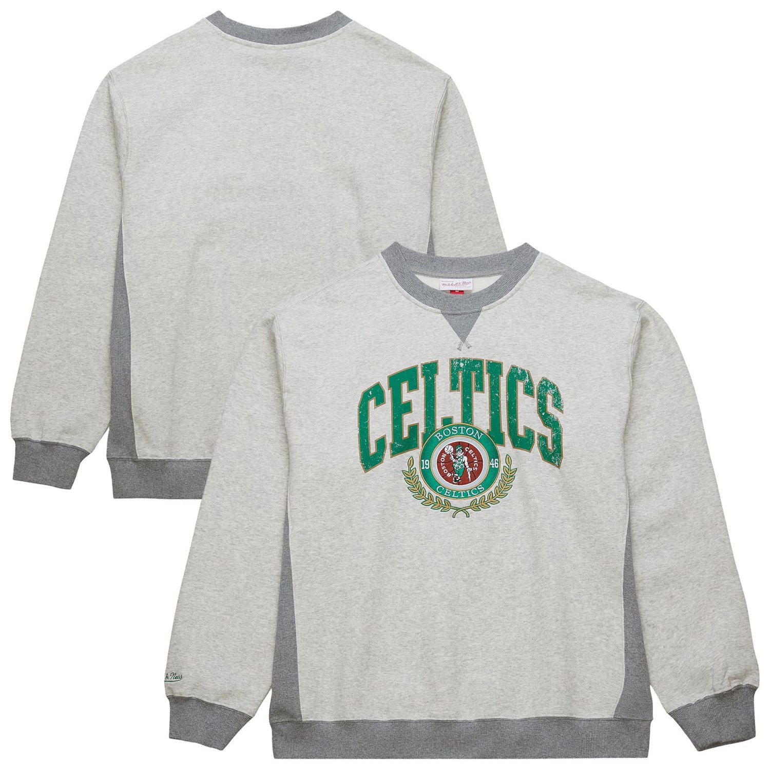 Mitchell  Ness Boston Celtics Vintage Logo Pullover Sweatshirt