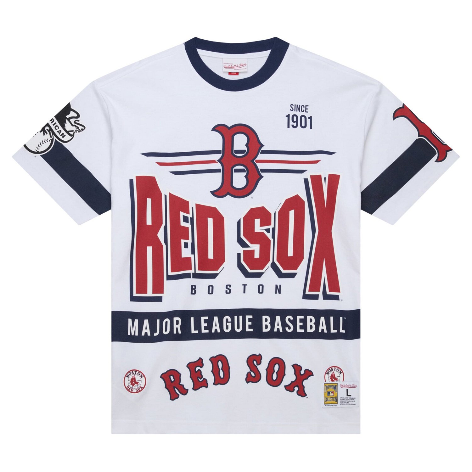 Mitchell  Ness Boston Red Sox Cooperstown Collection Team Origins Premium T-Shirt