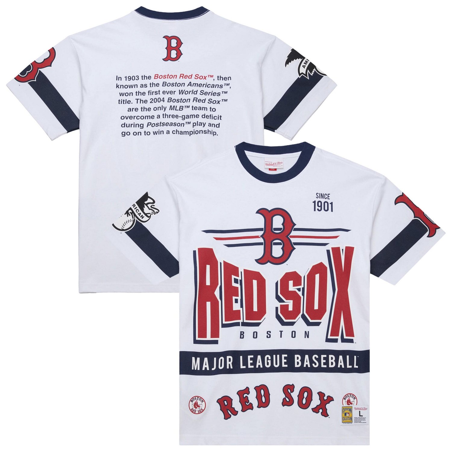 Mitchell  Ness Boston Red Sox Cooperstown Collection Team Origins Premium T-Shirt