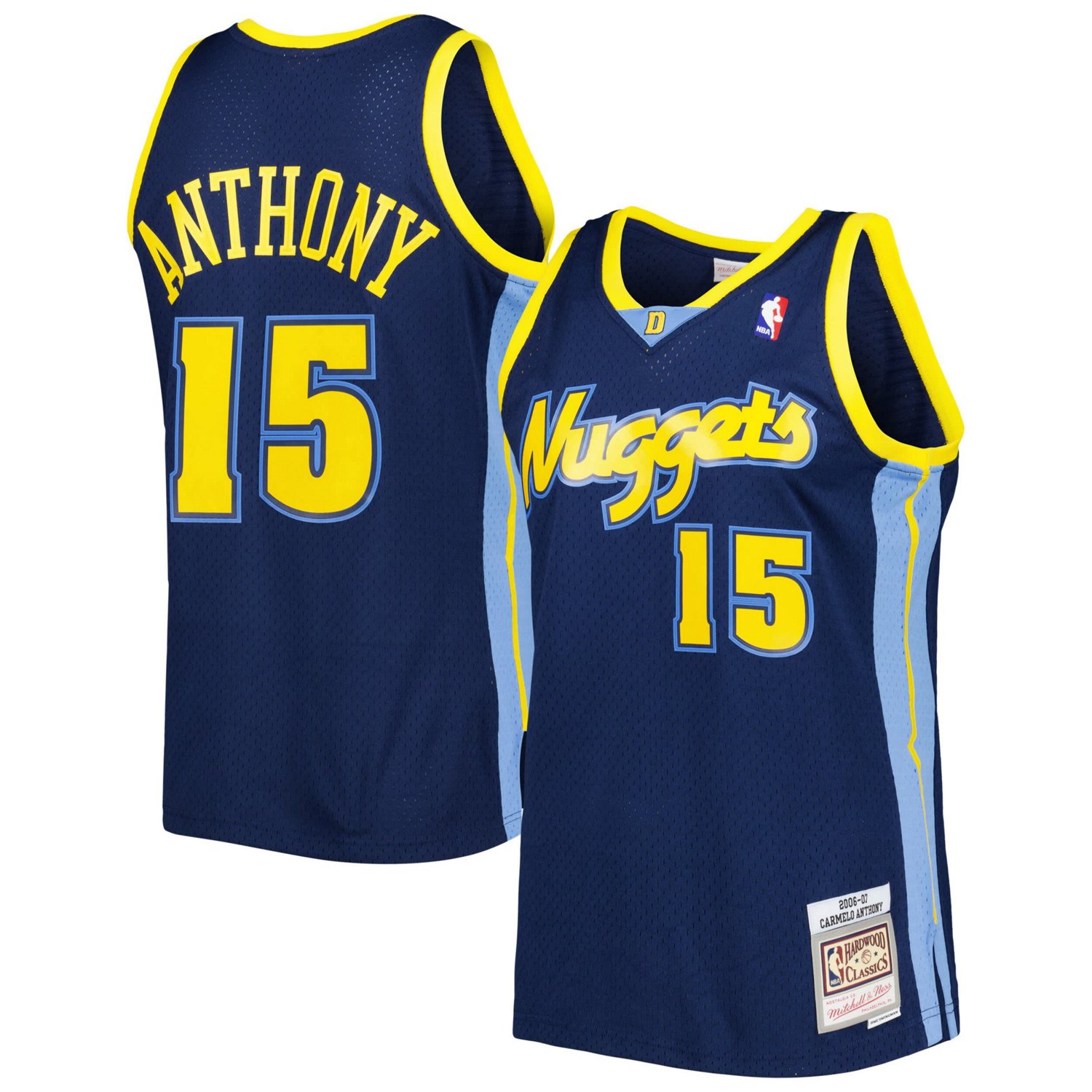 Mitchell  Ness Carmelo Anthony Denver Nuggets Hardwood Classics Swingman Jersey