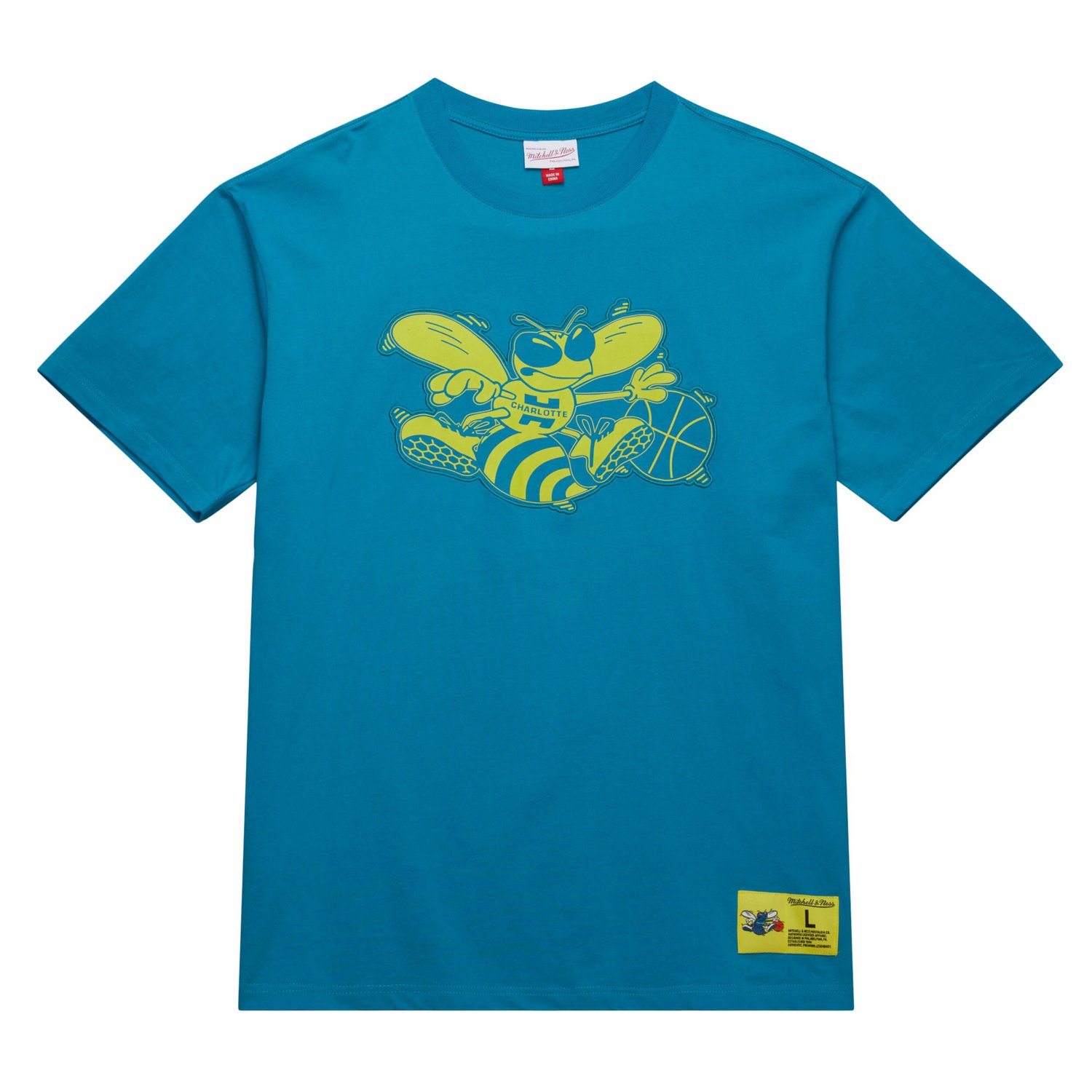 Mitchell  Ness Charlotte Hornets Hardwood Classics Neon Nights Premium T-Shirt - view number 2