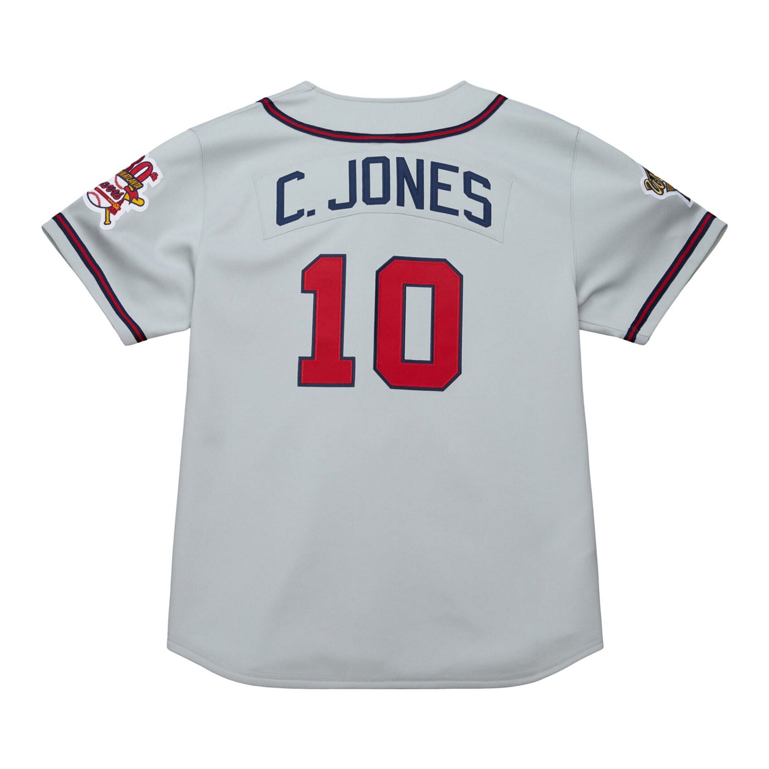 Mitchell  Ness Chipper Jones Atlanta Braves 1995 Throwback Authentic Jersey - view number 3