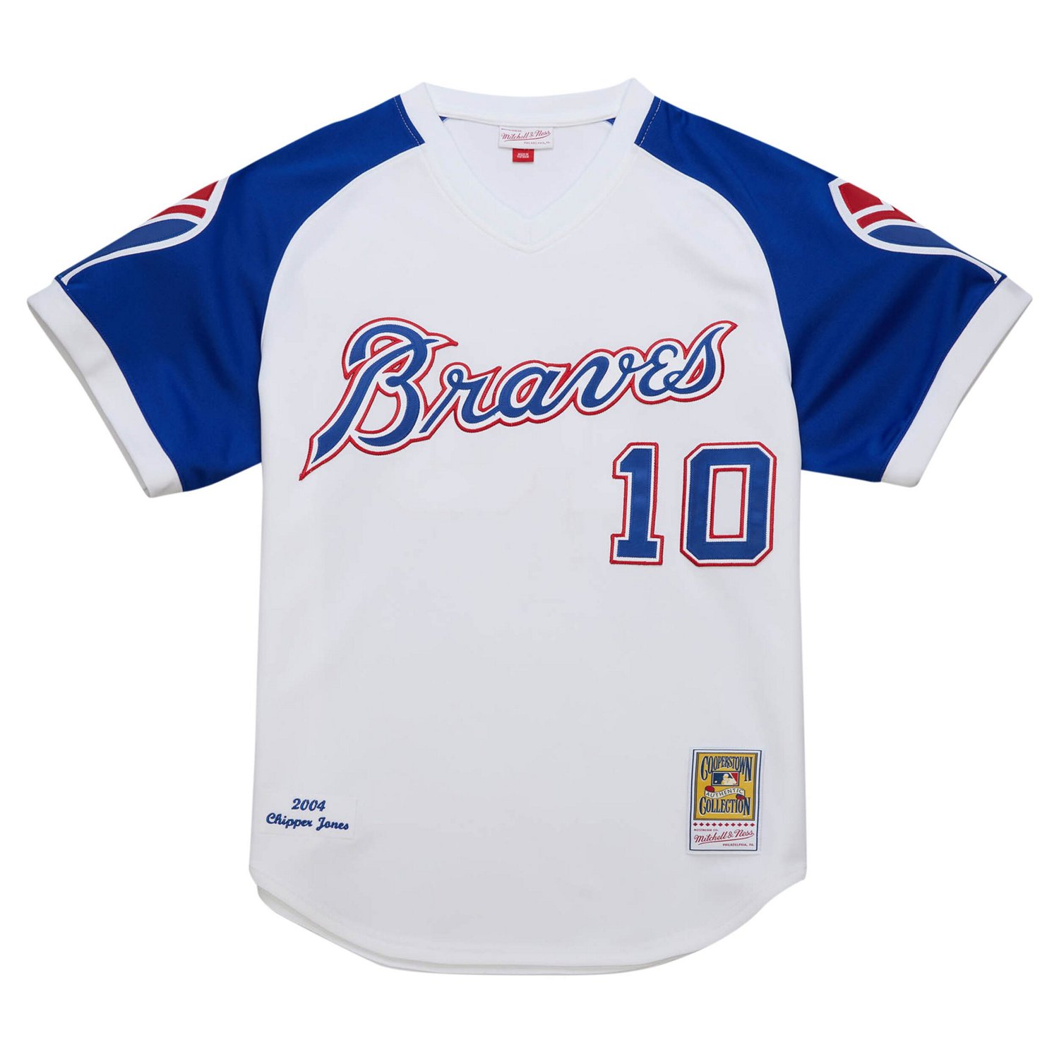 Mitchell  Ness Chipper Jones Atlanta Braves 2004 Cooperstown Collection Authentic Throwback Jersey - view number 2