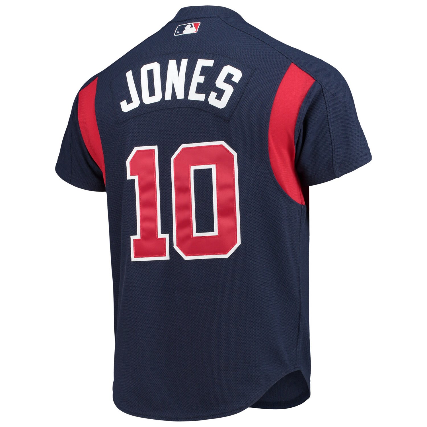 Mitchell  Ness Chipper Jones Atlanta Braves Cooperstown Collection Mesh Batting Practice Button-Up Jersey                        - view number 4