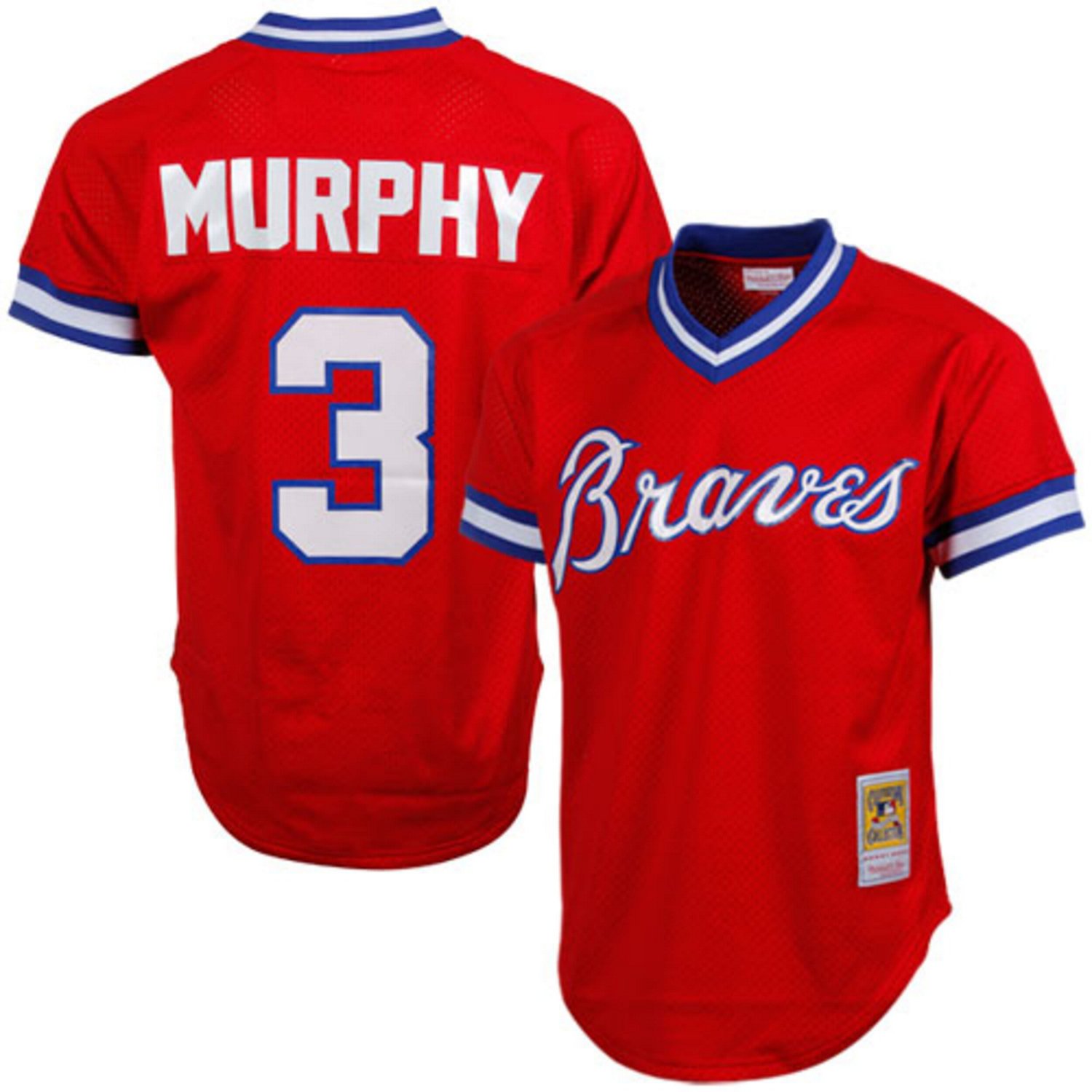 Mitchell  Ness Dale Murphy Atlanta Braves 1980 Authentic Cooperstown Collection Mesh Batting Practice Jersey