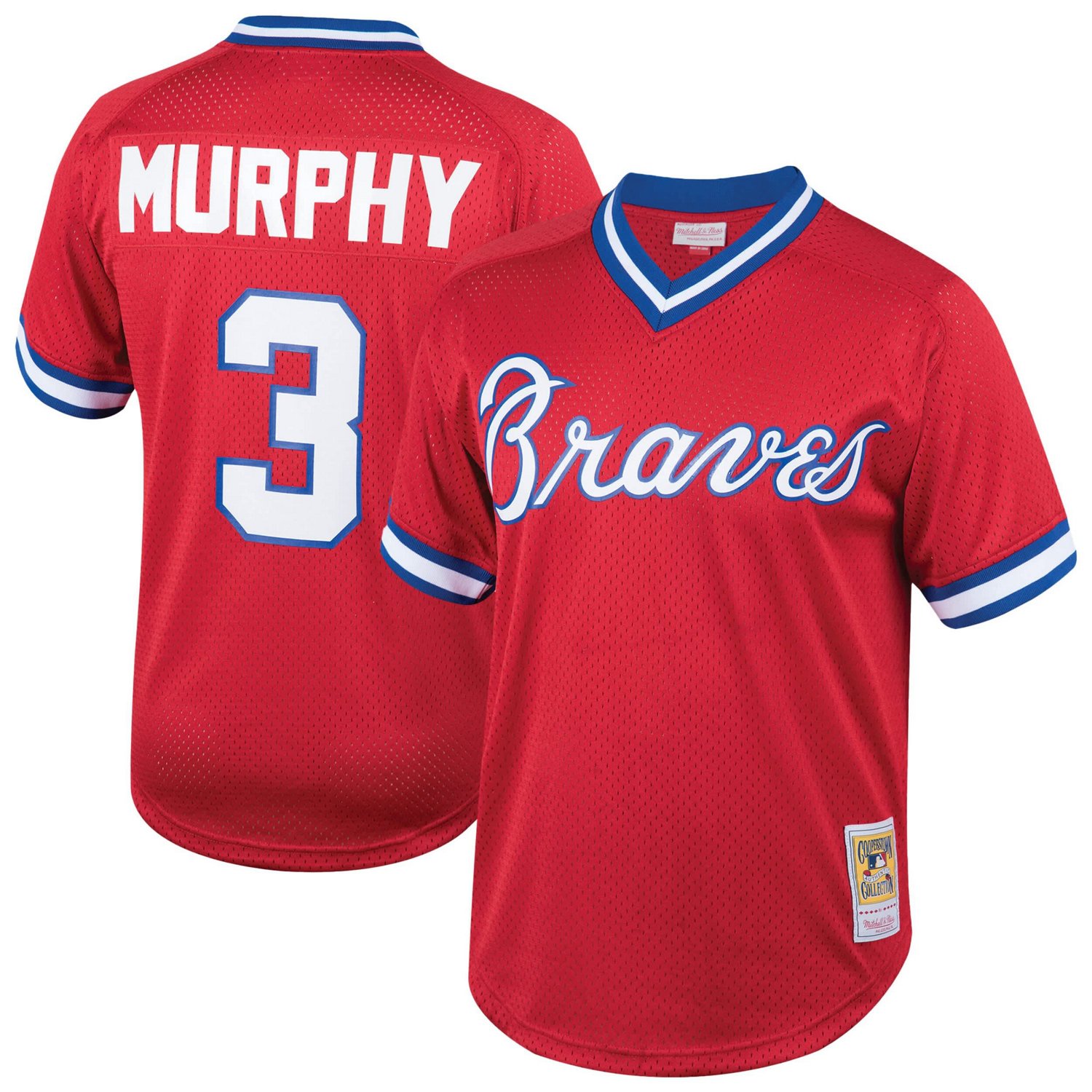 Mitchell  Ness Dale Murphy Atlanta Braves Cooperstown Collection Mesh Batting Practice Jersey                                    - view number 1