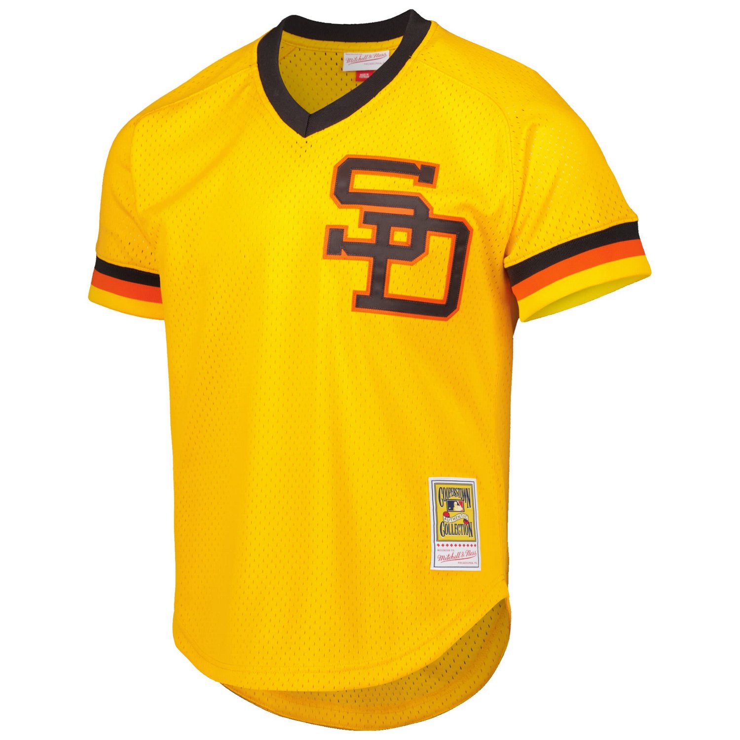 Mitchell  Ness Dave Winfield San Diego Padres Cooperstown Collection Mesh Batting Practice Jersey                                - view number 2