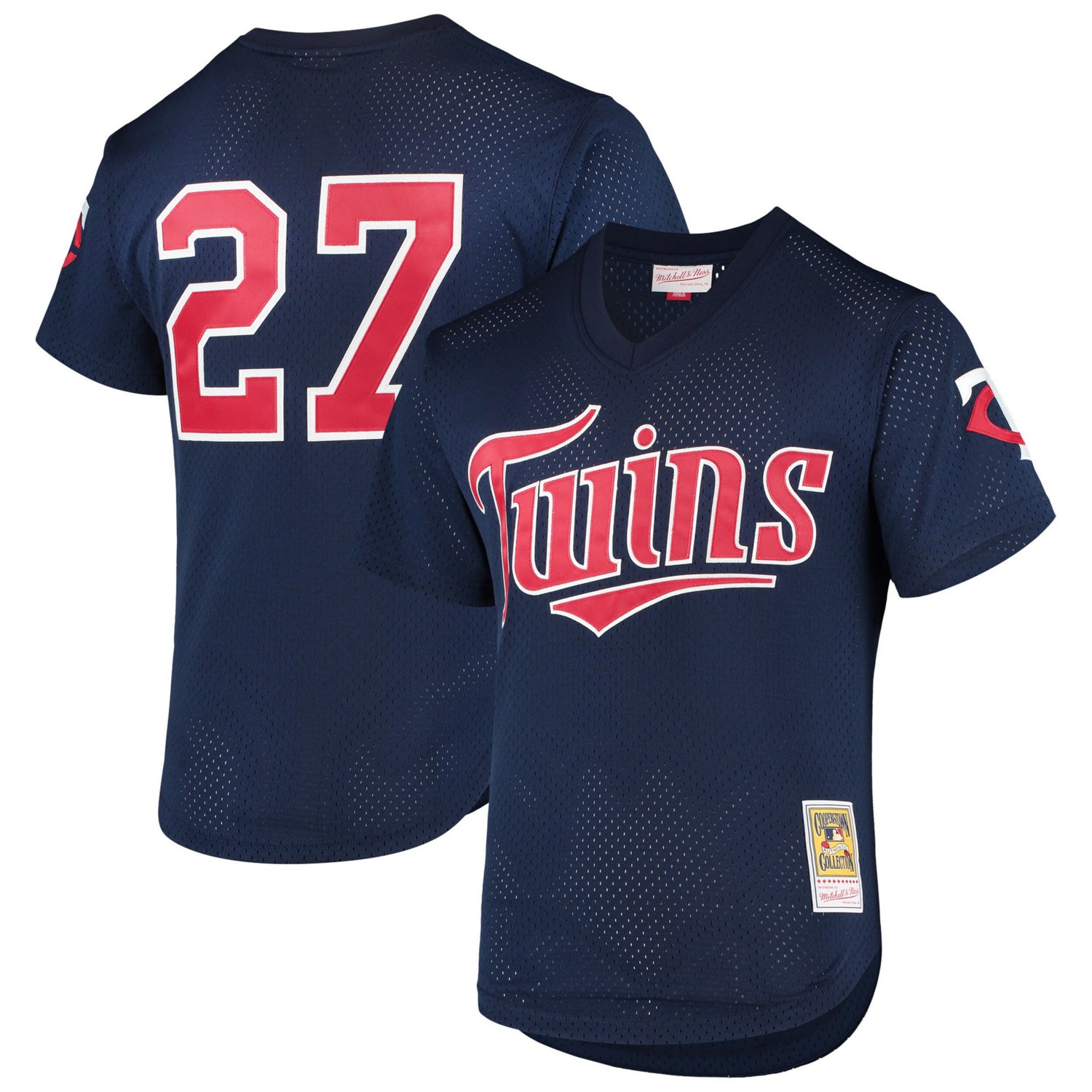 Mitchell  Ness David Ortiz Minnesota Twins 2002 Cooperstown Collection Mesh Batting Practice Jersey